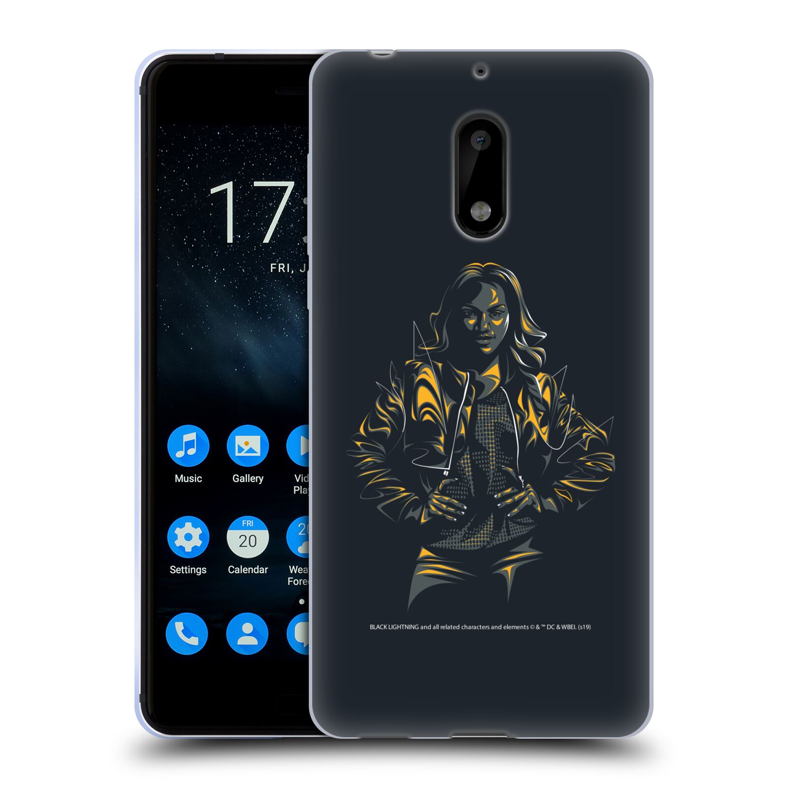 OFFICIAL BLACK LIGHTNING KEY ART GEL CASE FOR NOKIA PHONES 1 - Picture 12 of 15