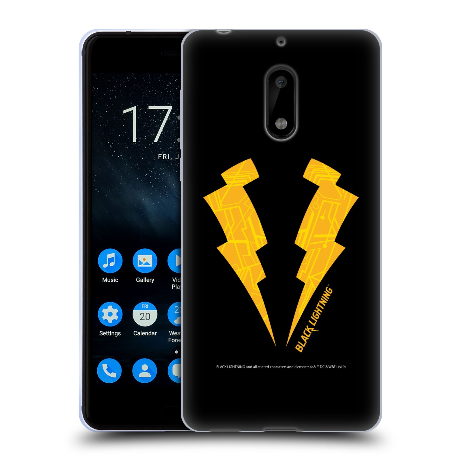 OFFICIAL BLACK LIGHTNING KEY ART GEL CASE FOR NOKIA PHONES 1 - Picture 13 of 15