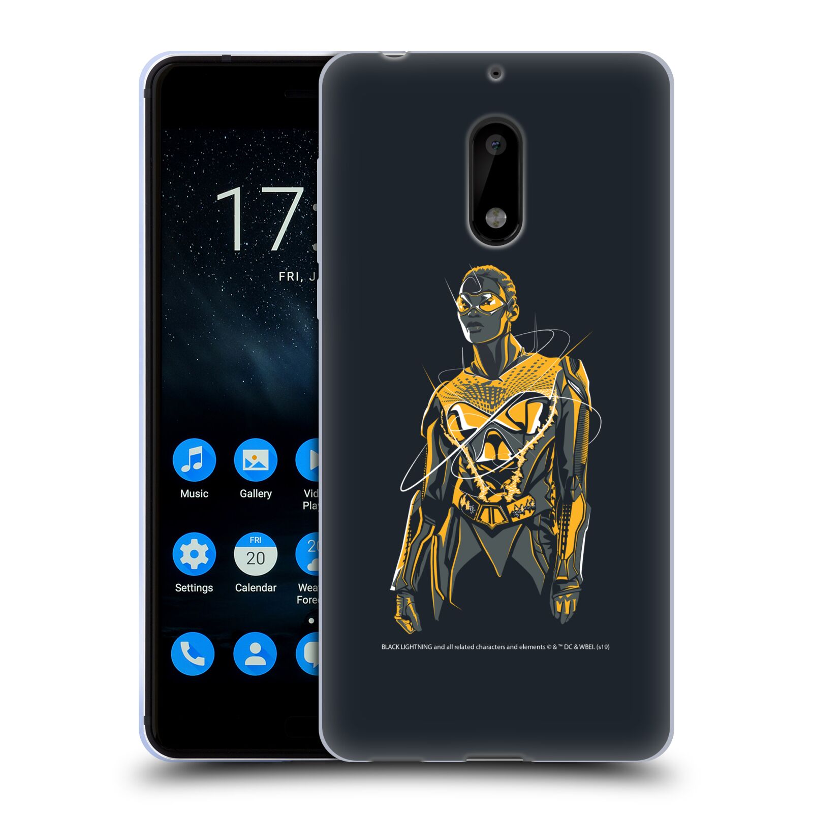 OFFICIAL BLACK LIGHTNING KEY ART GEL CASE FOR NOKIA PHONES 1 - Picture 14 of 15
