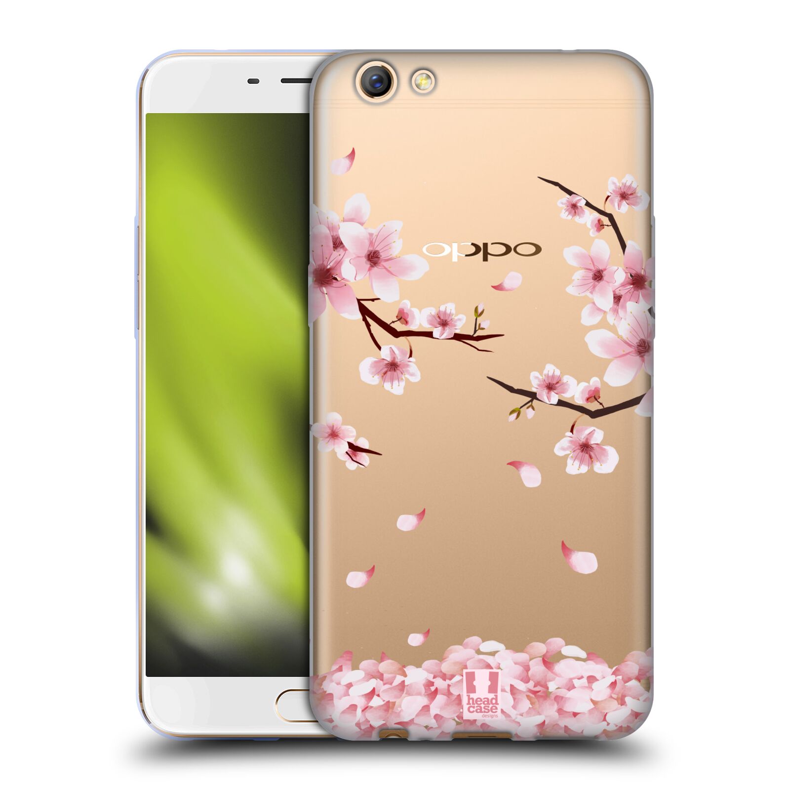 FUNDA GEL HEAD CASE DESIGNS FLORES Y HOJAS PARA TELÉFONOS OPPO - Imagen 9 de 10