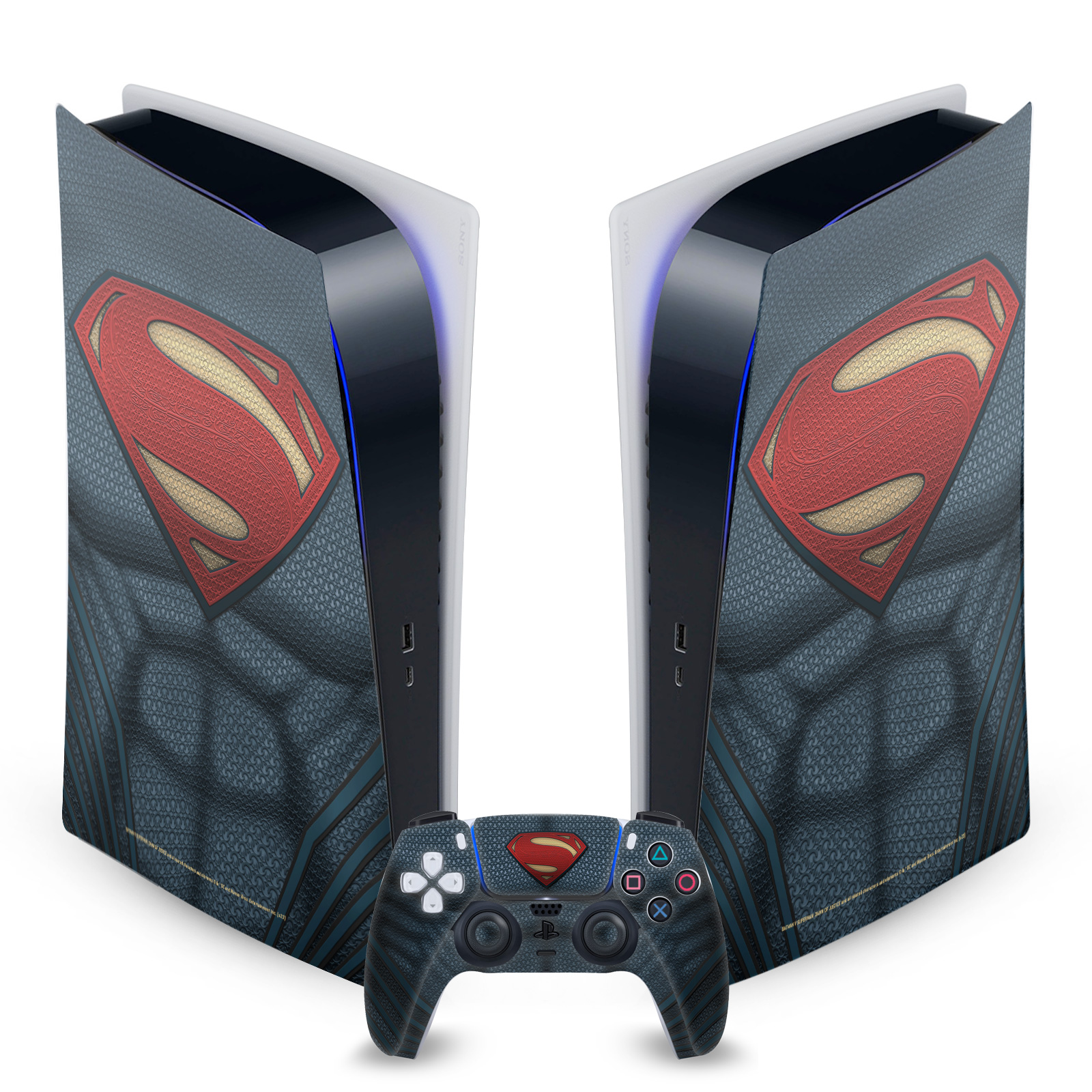 BATMAN V SUPERMAN GRAPHICS VINYL SKIN DECAL FOR SONY PS5 DIGITAL EDITION BUNDLE