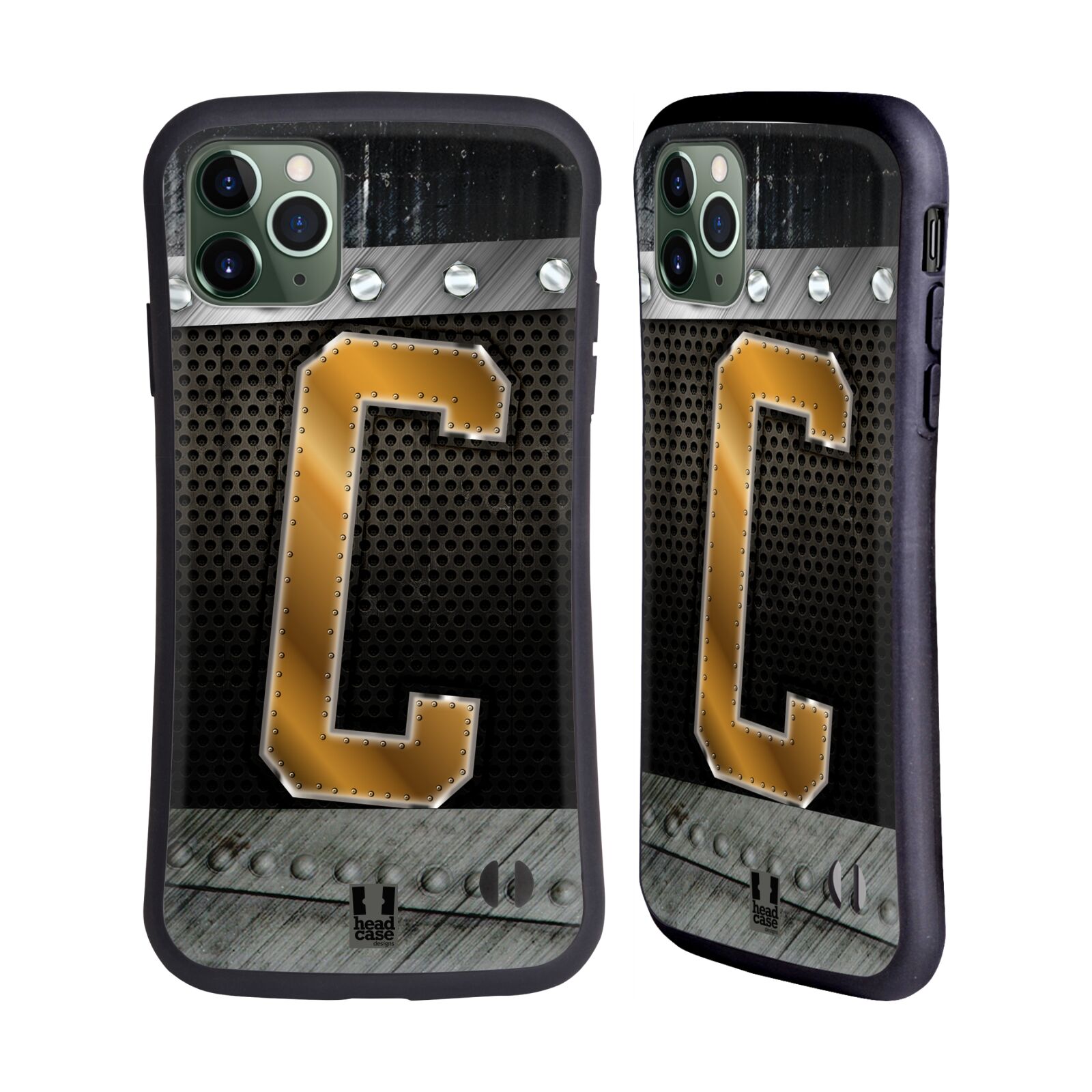 HEAD CASE DESIGNS BOLTED INITIALS HYBRID CASE FOR APPLE iPHONES PHONES - Picture 8 of 12