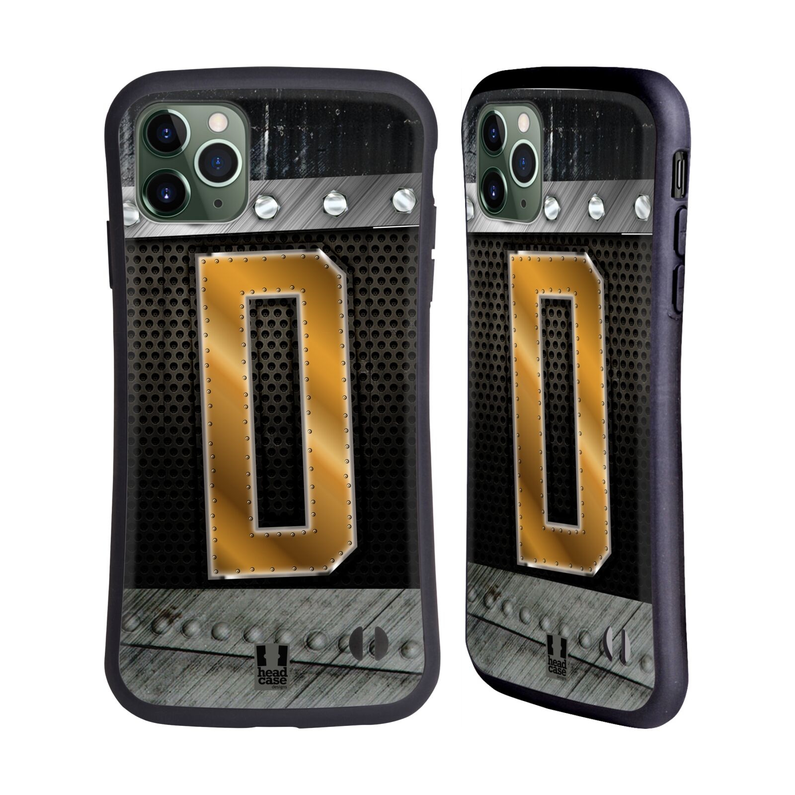 HEAD CASE DESIGNS BOLTED INITIALS HYBRID CASE FOR APPLE iPHONES PHONES - Picture 9 of 12