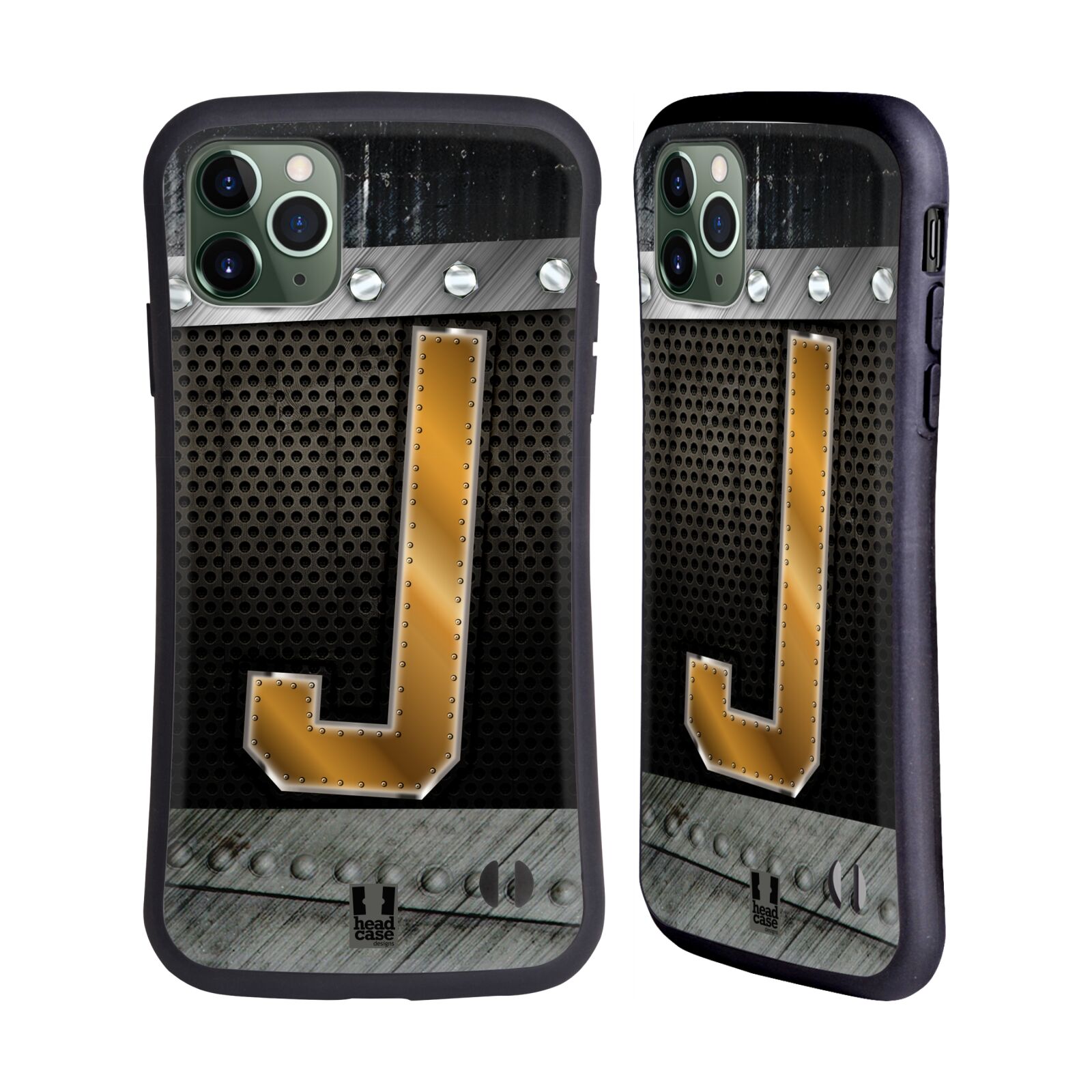 HEAD CASE DESIGNS BOLTED INITIALS HYBRID CASE FOR APPLE iPHONES PHONES - Picture 10 of 12