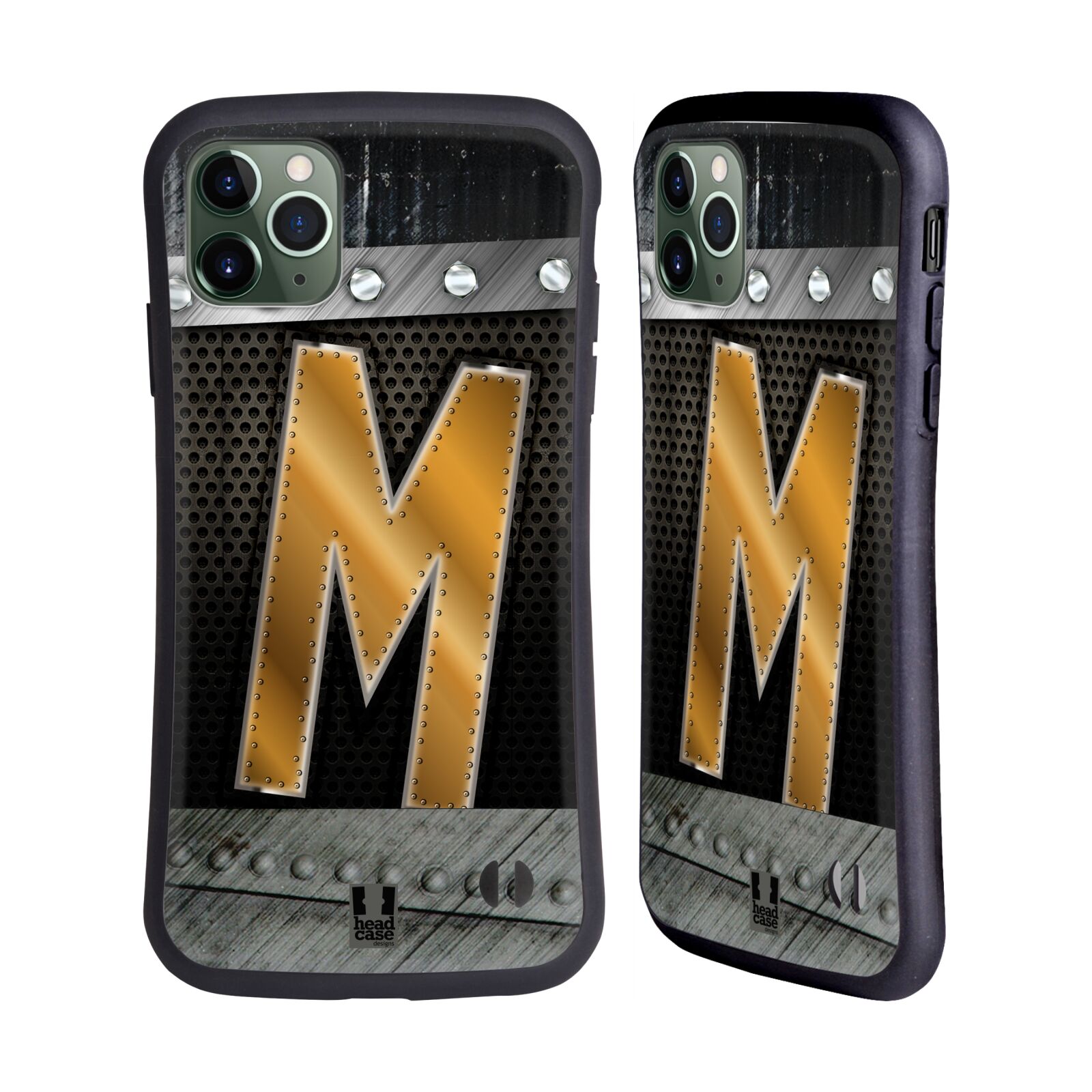 HEAD CASE DESIGNS BOLTED INITIALS HYBRID CASE FOR APPLE iPHONES PHONES - Picture 11 of 12