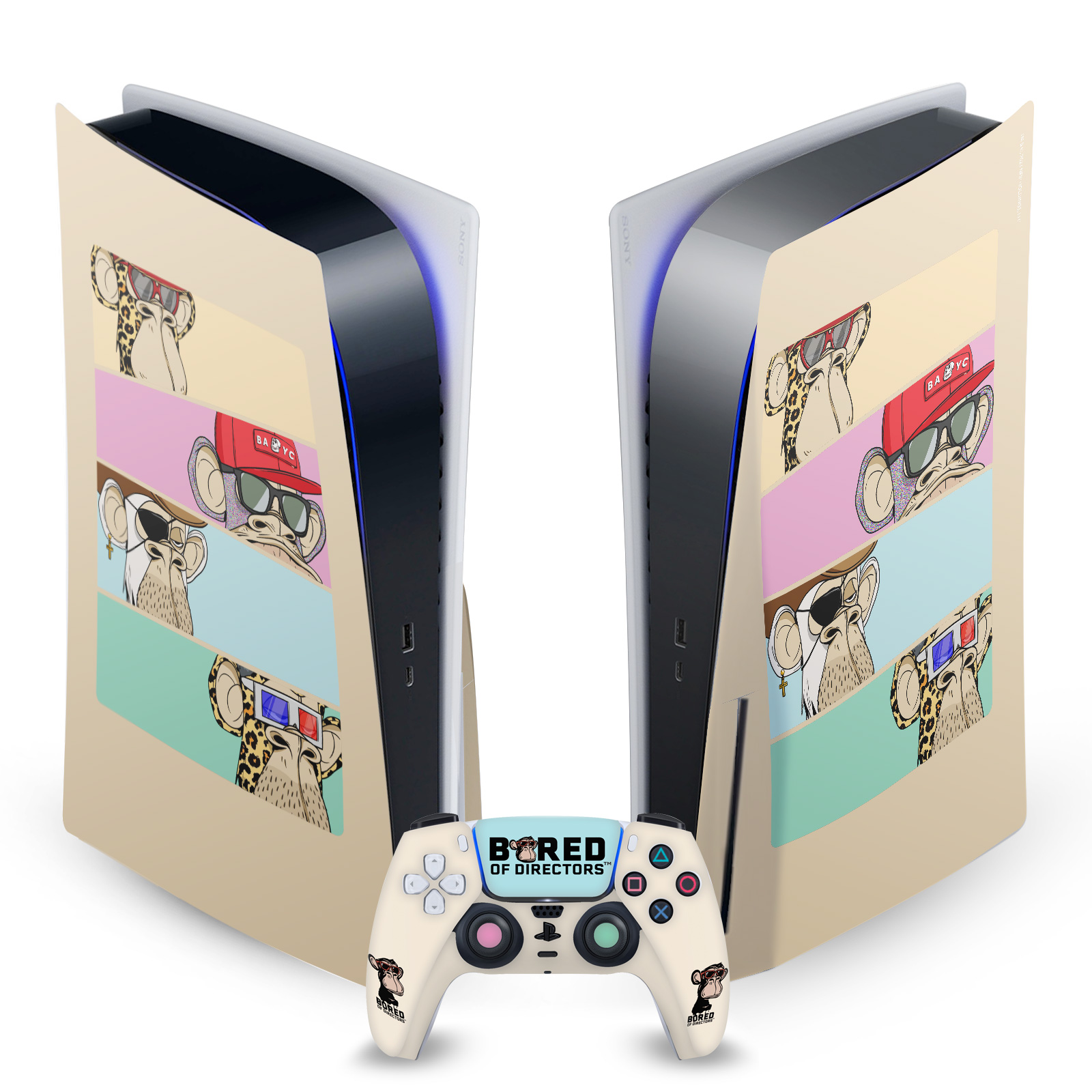 OFFICIAL BORED OF DIRECTORS ART VINYL SKIN FOR SONY PS5 DISC EDITION BUNDLE