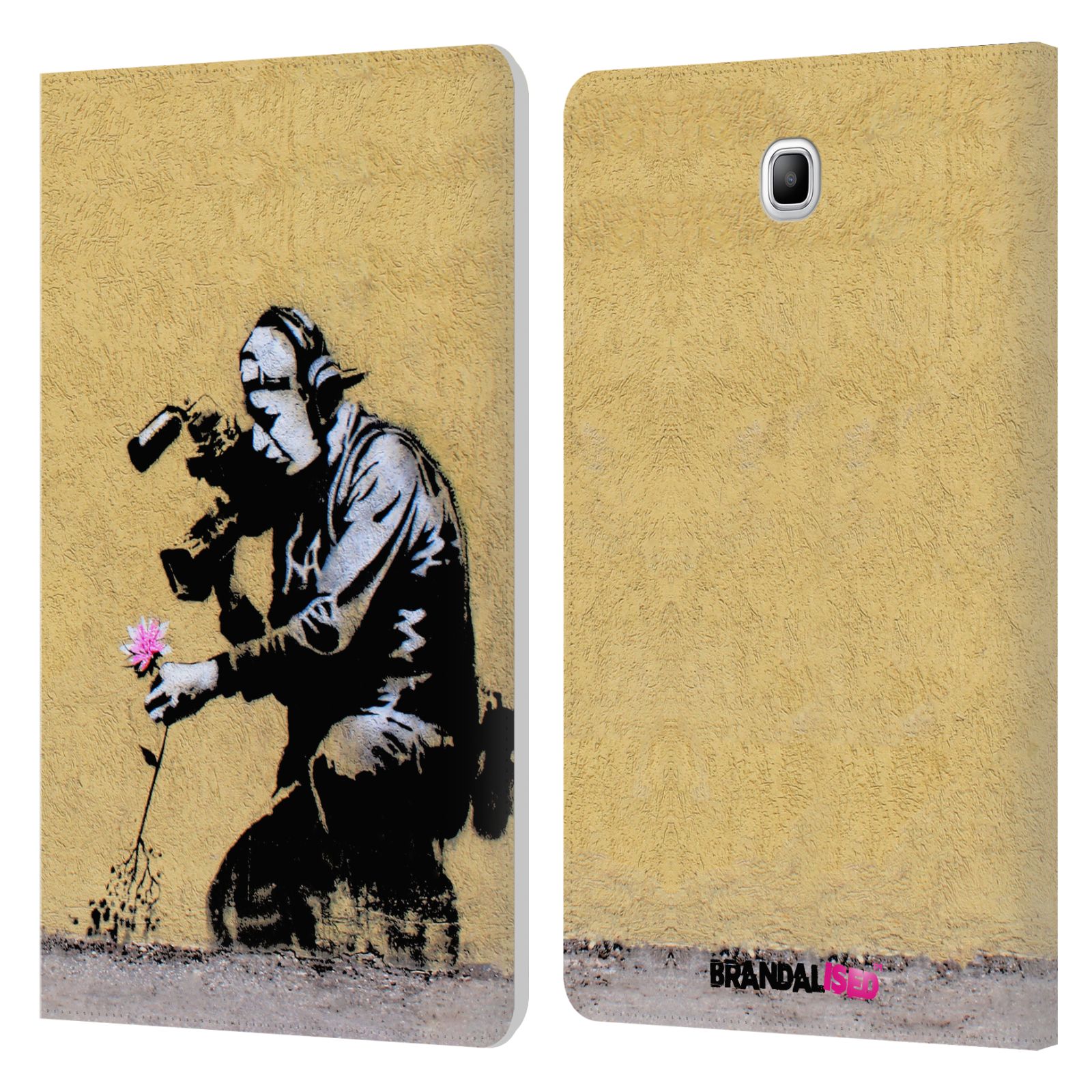 OFFICIAL BRANDALISED WALL ART LEATHER BOOK CASE FOR SAMSUNG GALAXY