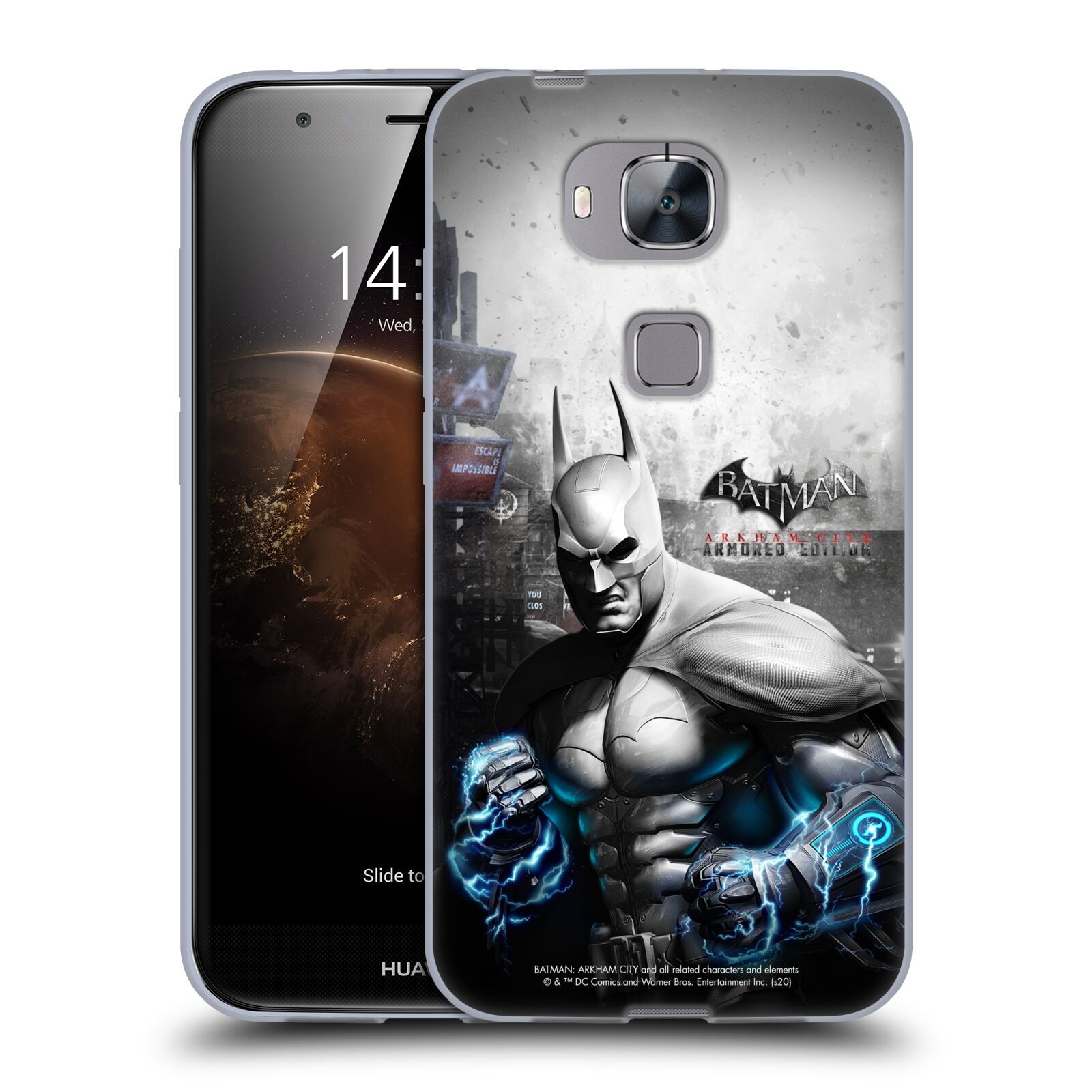 OFFICIAL BATMAN ARKHAM CITY KEY ART SOFT GEL CASE FOR HUAWEI PHONES 2 - Picture 8 of 12