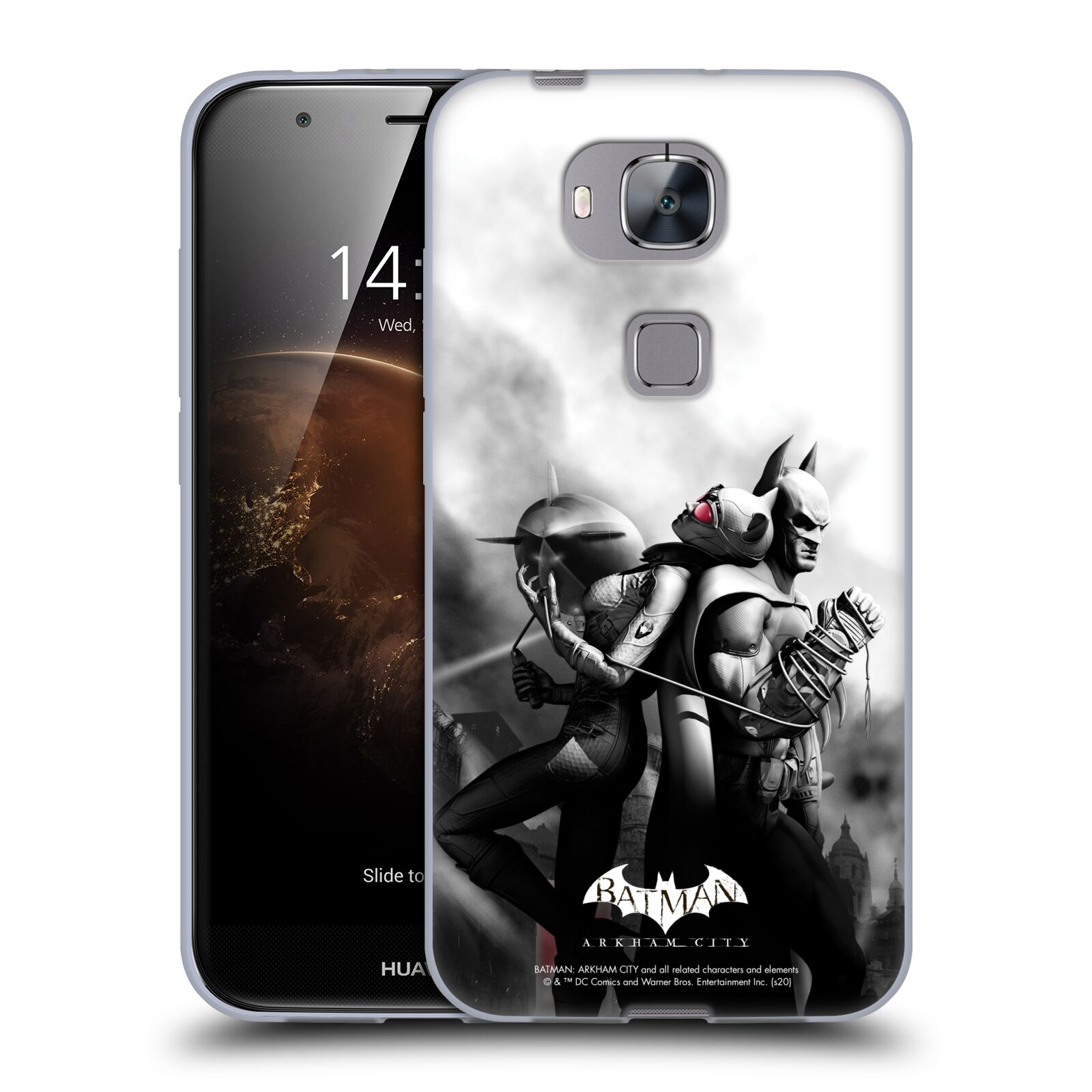 OFFICIAL BATMAN ARKHAM CITY KEY ART SOFT GEL CASE FOR HUAWEI PHONES 2 - Picture 9 of 12