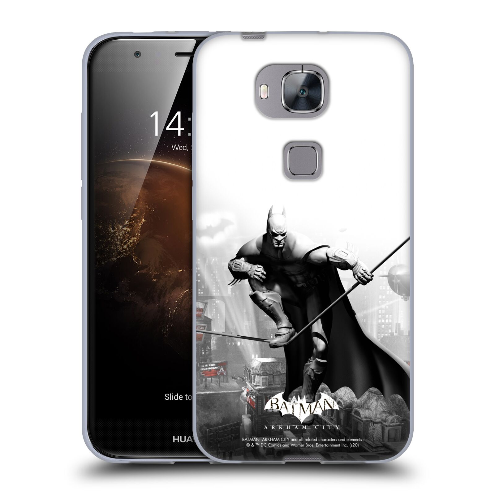 OFFICIAL BATMAN ARKHAM CITY KEY ART SOFT GEL CASE FOR HUAWEI PHONES 2 - Picture 10 of 12