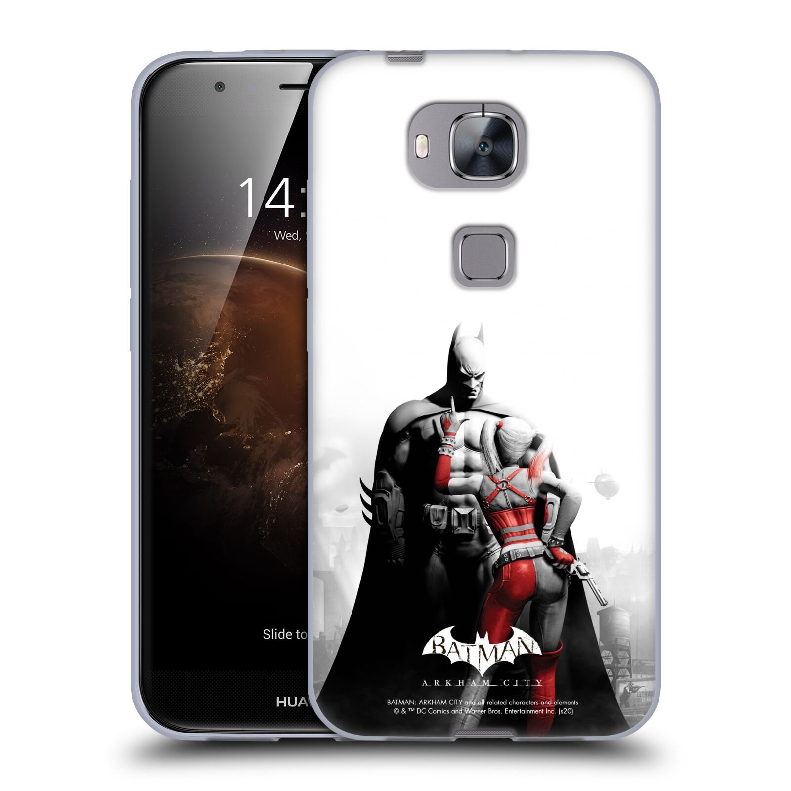 OFFICIAL BATMAN ARKHAM CITY KEY ART SOFT GEL CASE FOR HUAWEI PHONES 2 - Picture 11 of 12