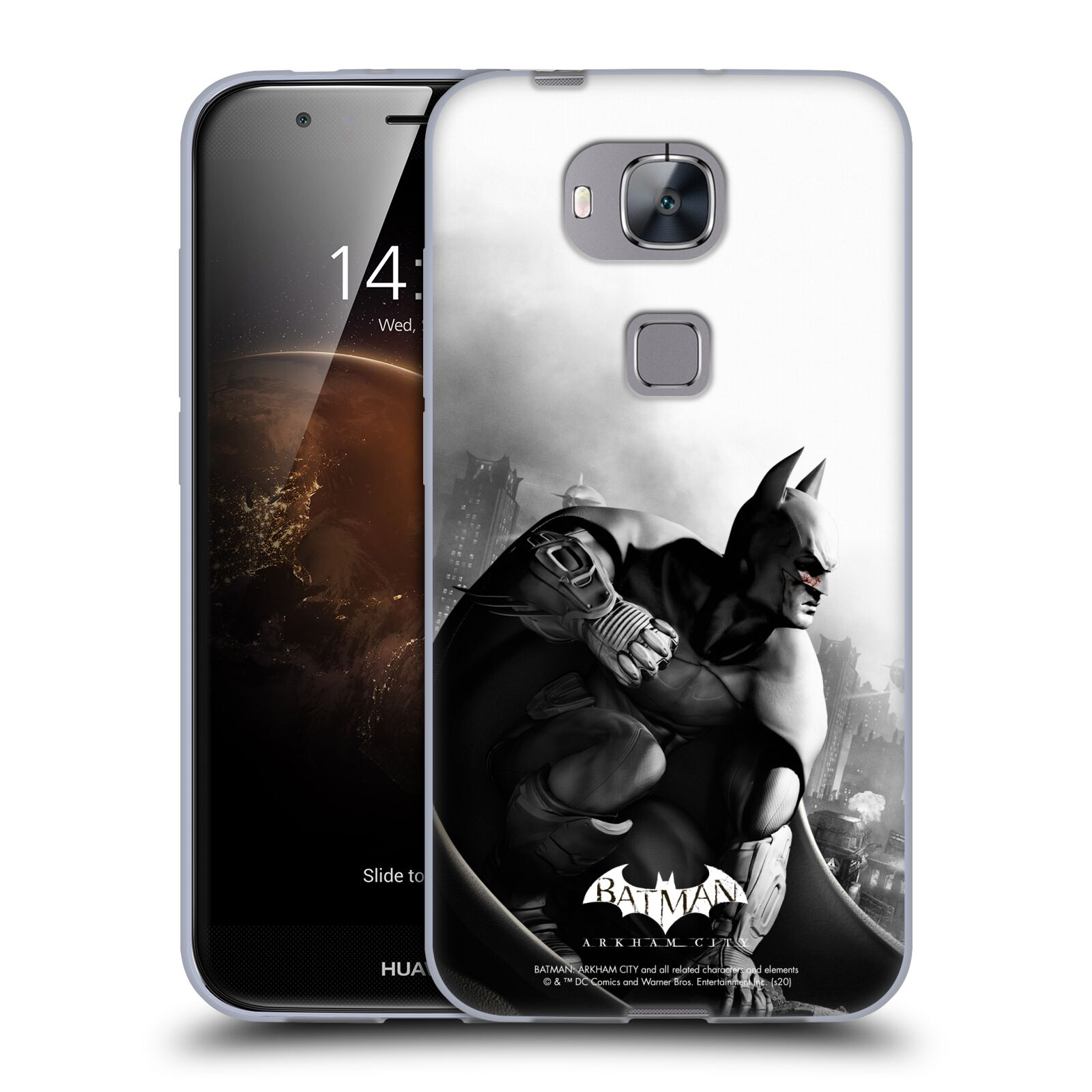 OFFICIAL BATMAN ARKHAM CITY KEY ART SOFT GEL CASE FOR HUAWEI PHONES 2 - Picture 12 of 12