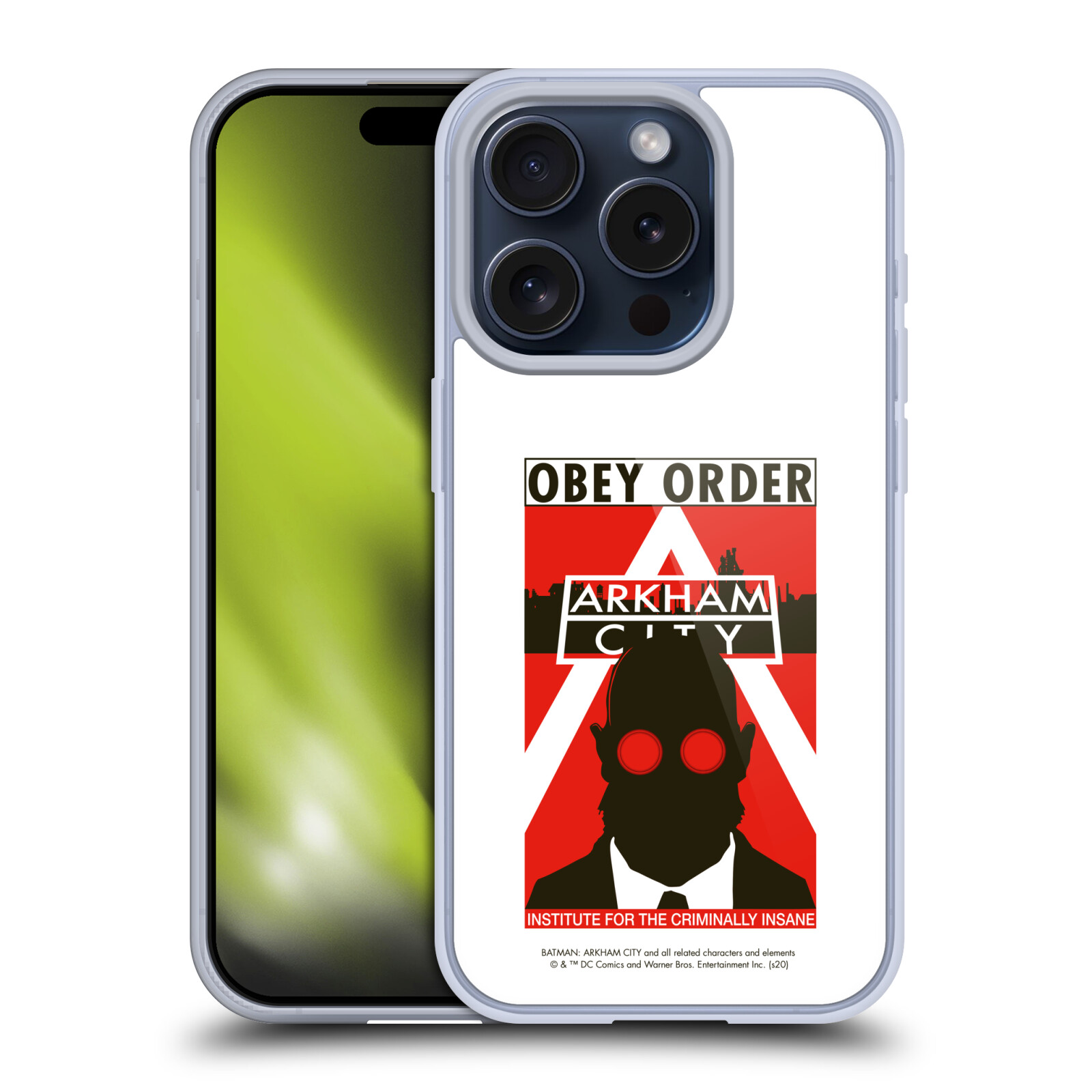 OFFICIAL BATMAN ARKHAM CITY GRAPHICS SOFT GEL CASE FOR APPLE iPHONE PHONES - Picture 10 of 13