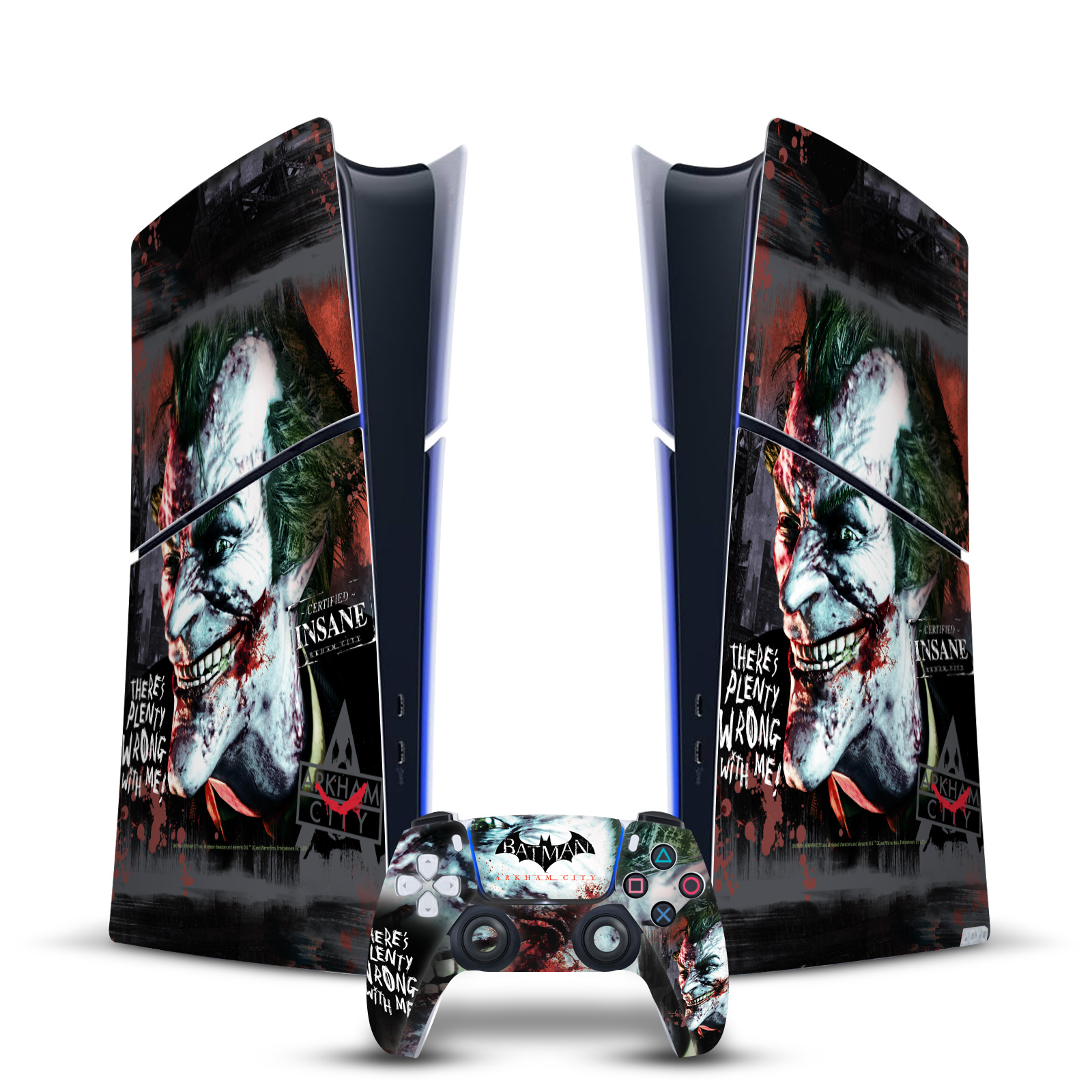 BATMAN ARKHAM CITY GRAPHICS VINYL SKIN FOR PS5 SLIM/PRO DIGITAL EDITION BUNDLE