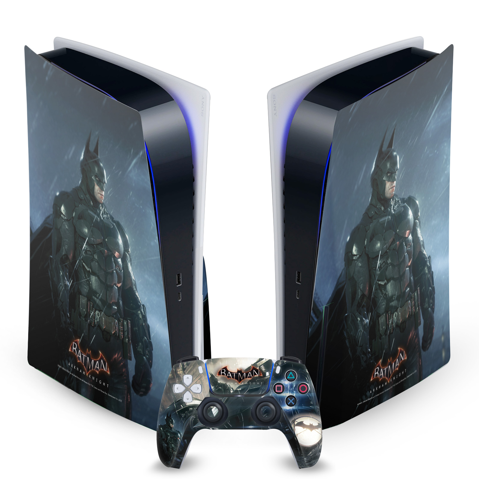 BATMAN ARKHAM KNIGHT GRAPHICS VINYL SKIN DECAL FOR SONY PS5 DISC EDITION BUNDLE