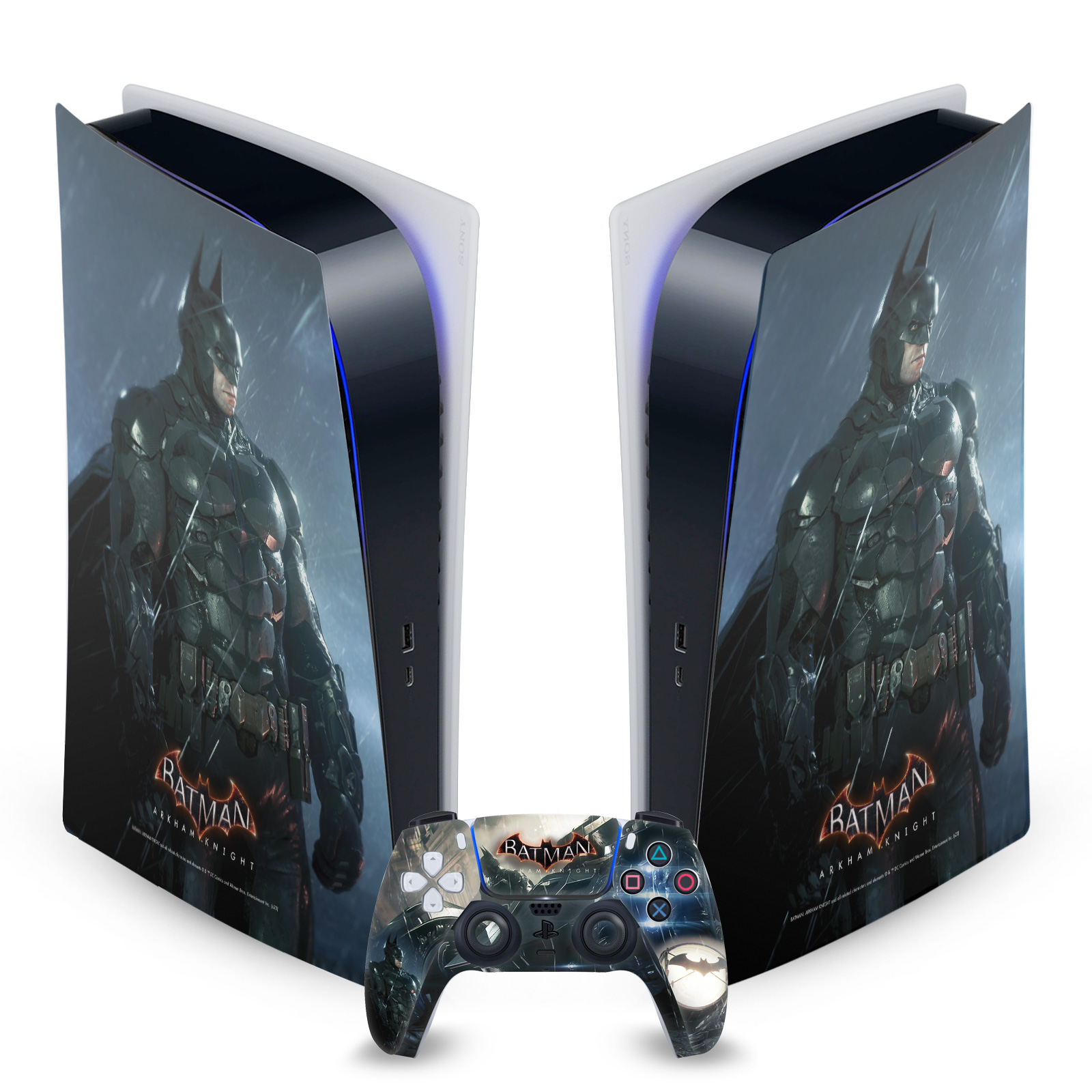 BATMAN ARKHAM KNIGHT GRAPHICS VINYL SKIN FOR SONY PS5 DIGITAL EDITION BUNDLE