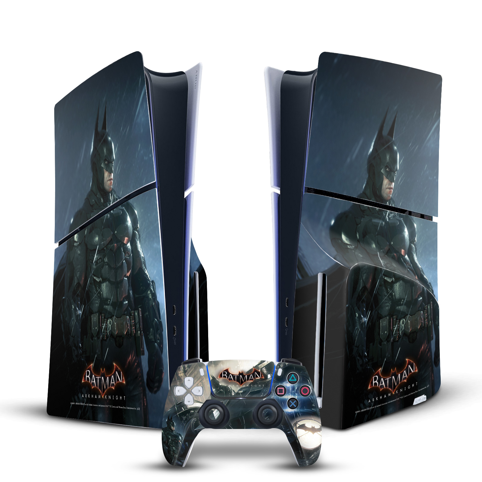 BATMAN ARKHAM KNIGHT GRAPHICS VINYL SKIN DECAL FOR PS5 SLIM DISC EDITION BUNDLE