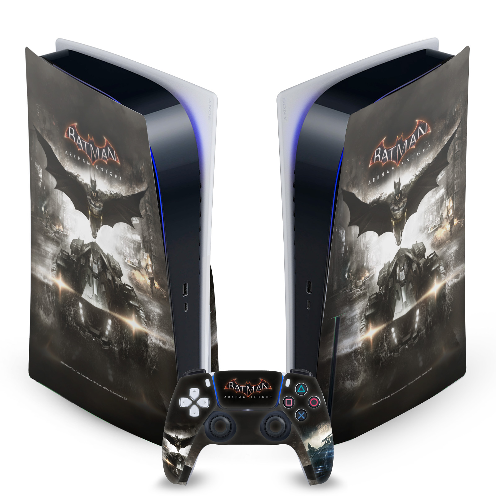 BATMAN ARKHAM KNIGHT GRAPHICS VINYL SKIN DECAL FOR SONY PS5 DISC EDITION BUNDLE