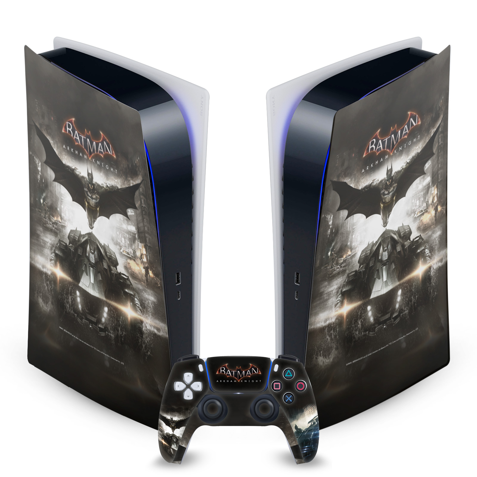 BATMAN ARKHAM KNIGHT GRAPHICS VINYL SKIN FOR SONY PS5 DIGITAL EDITION BUNDLE