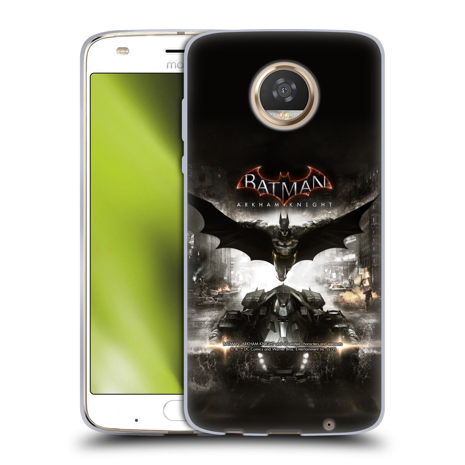 OFFICIAL BATMAN ARKHAM KNIGHT GRAPHICS SOFT GEL CASE FOR MOTOROLA PHONES