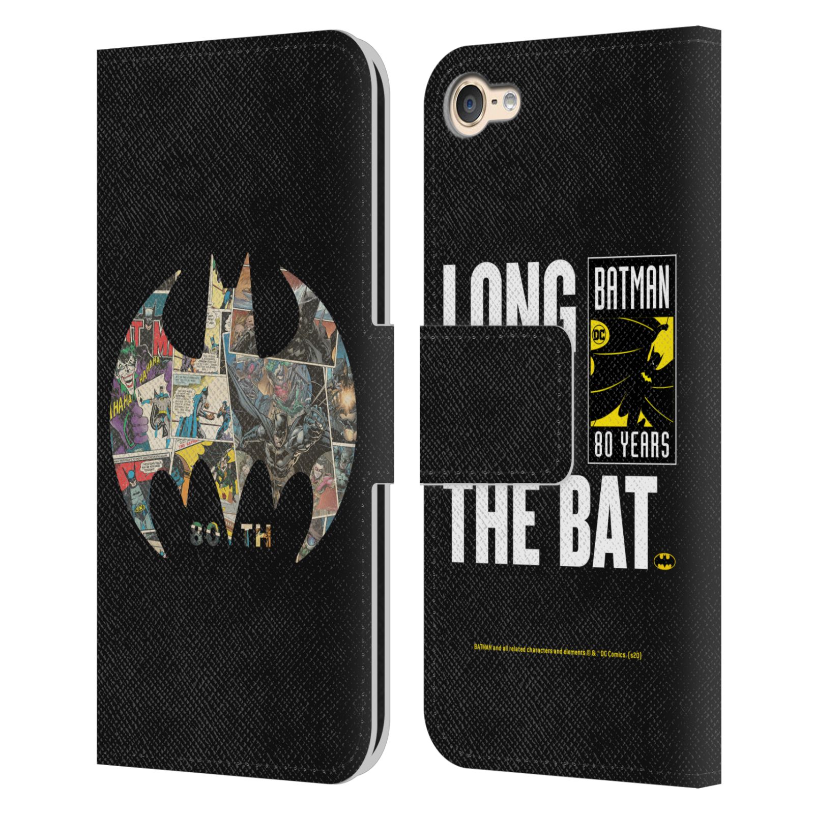 BATMAN DC COMICS 80TH ANNIVERSARY LEATHER BOOK WALLET CASE FOR APPLE iPOD TOUCH - Picture 7 of 11