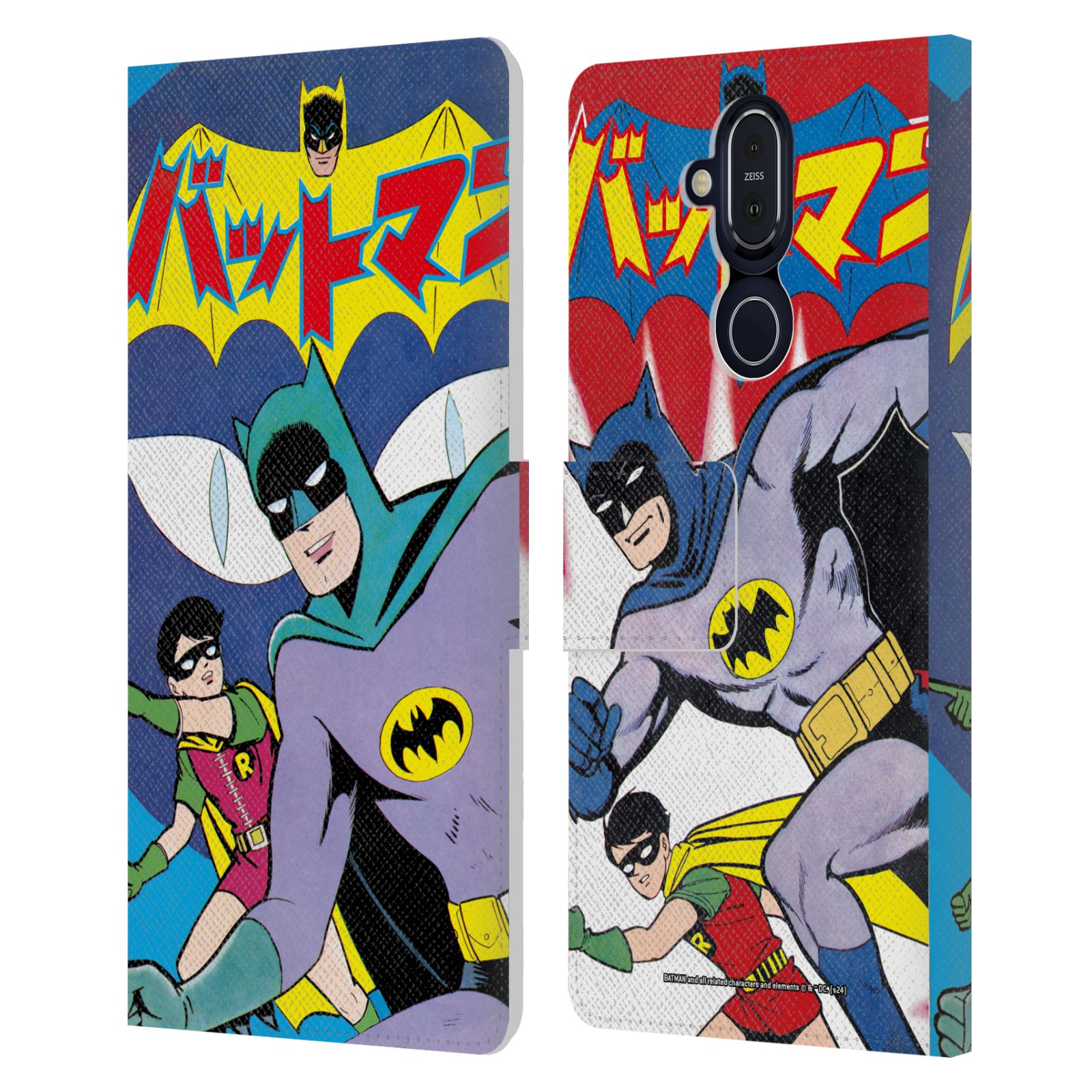OFFICIAL BATMAN DC COMICS BAT-MANGA! LEATHER BOOK WALLET CASE FOR NOKIA PHONES - Picture 9 of 9