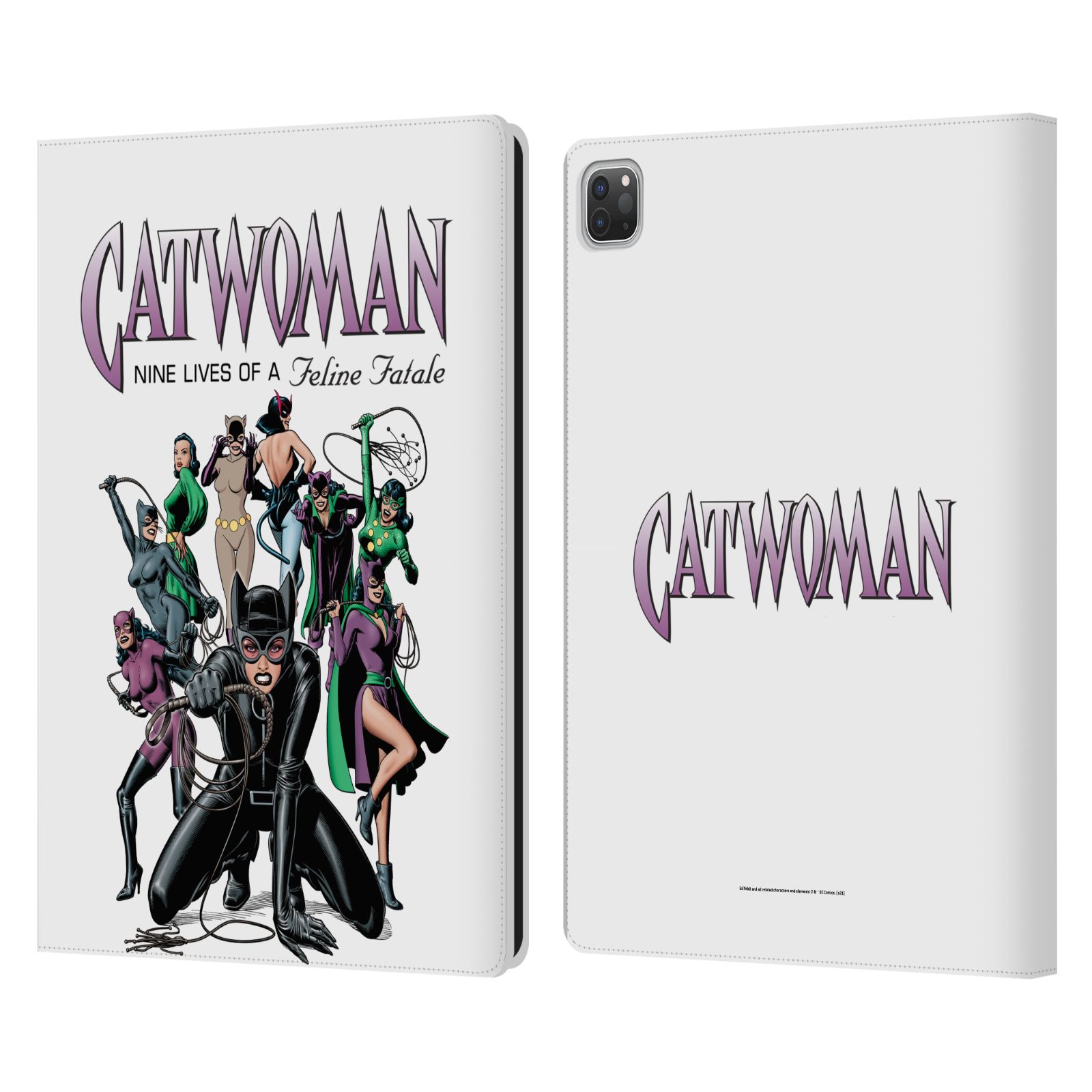 OFFICIAL BATMAN DC COMICS CATWOMAN LEATHER BOOK WALLET CASE COVER FOR APPLE iPAD - Picture 10 of 10