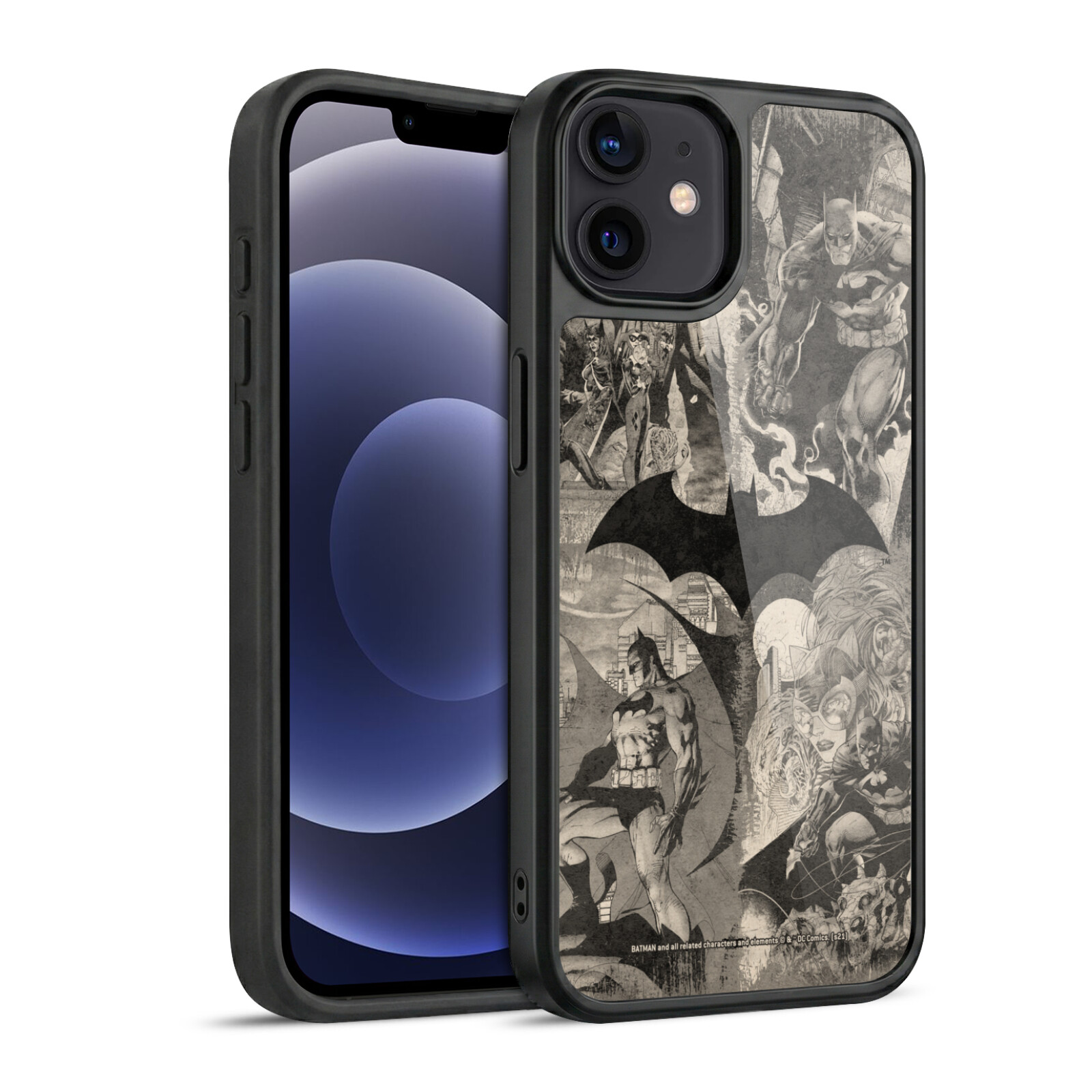 Logo Collage Distressed Hard MagSafe Case for iPhone 12 / 12 Pro