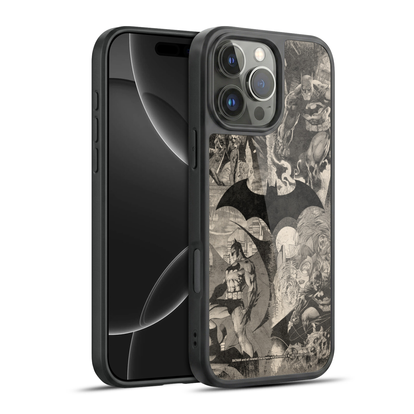 Logo Collage Distressed Hard MagSafe Case for iPhone 16 Pro Max