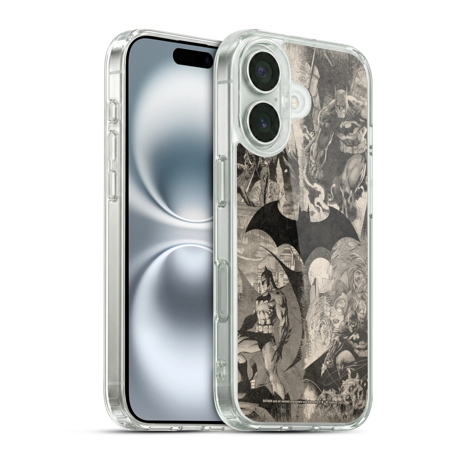 Logo Collage Distressed Hybrid MagSafe Case for iPhone 16