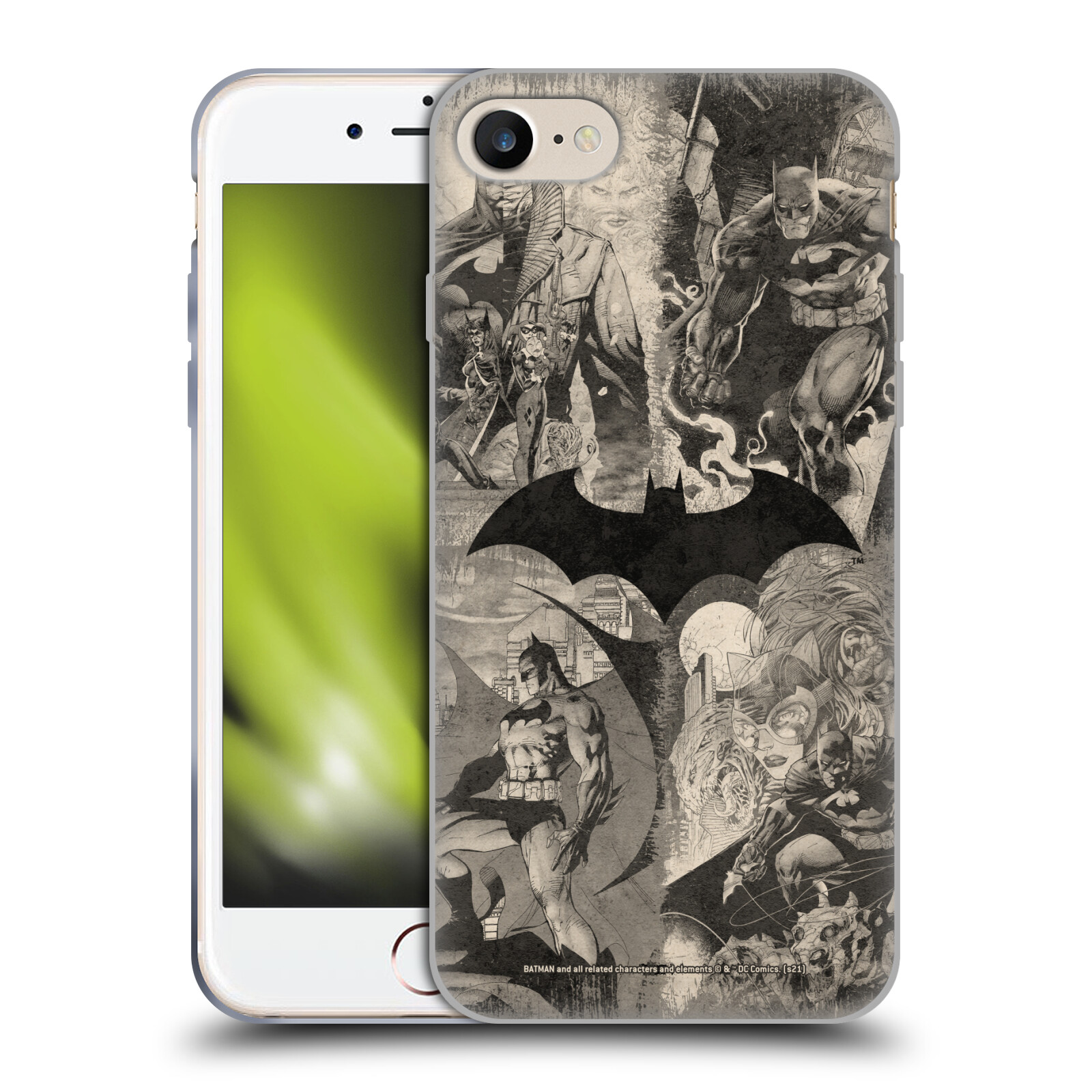 Logo Collage Distressed Hybrid MagSafe Case for iPhone 7 / 8 / SE (2020, 2022)