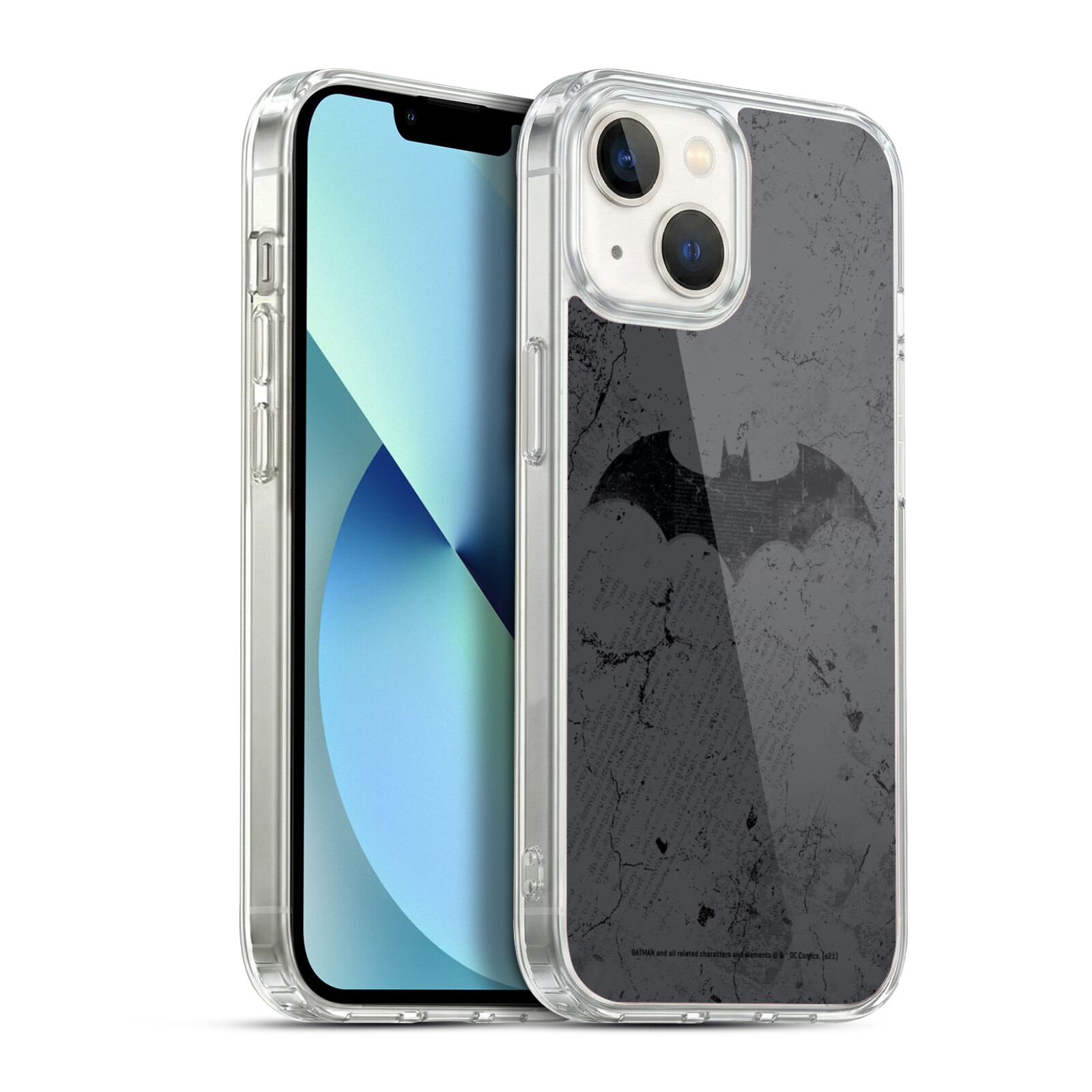 Logo Distressed Hybrid MagSafe Case for iPhone 13