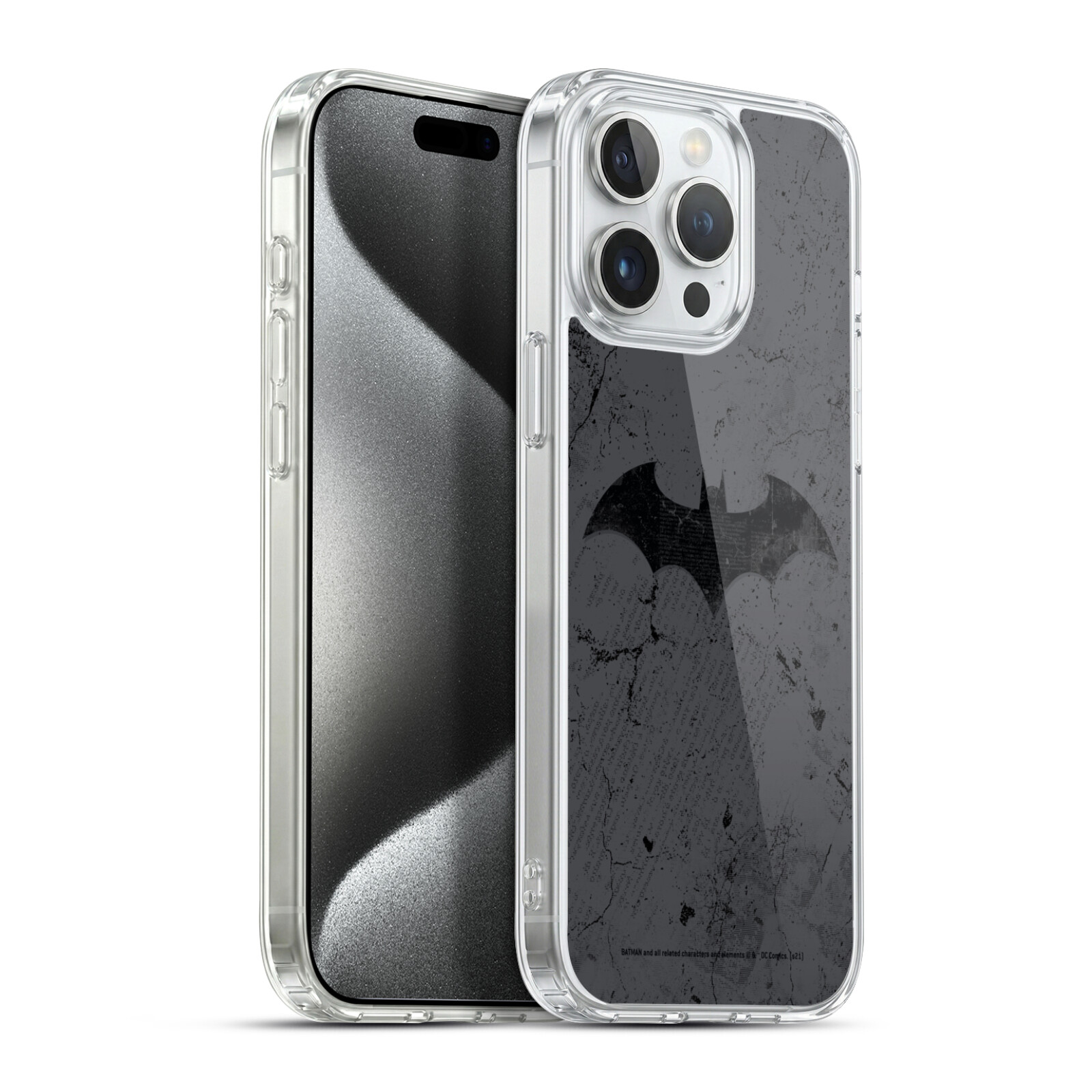Logo Distressed Hybrid MagSafe Case for iPhone 15 Pro Max