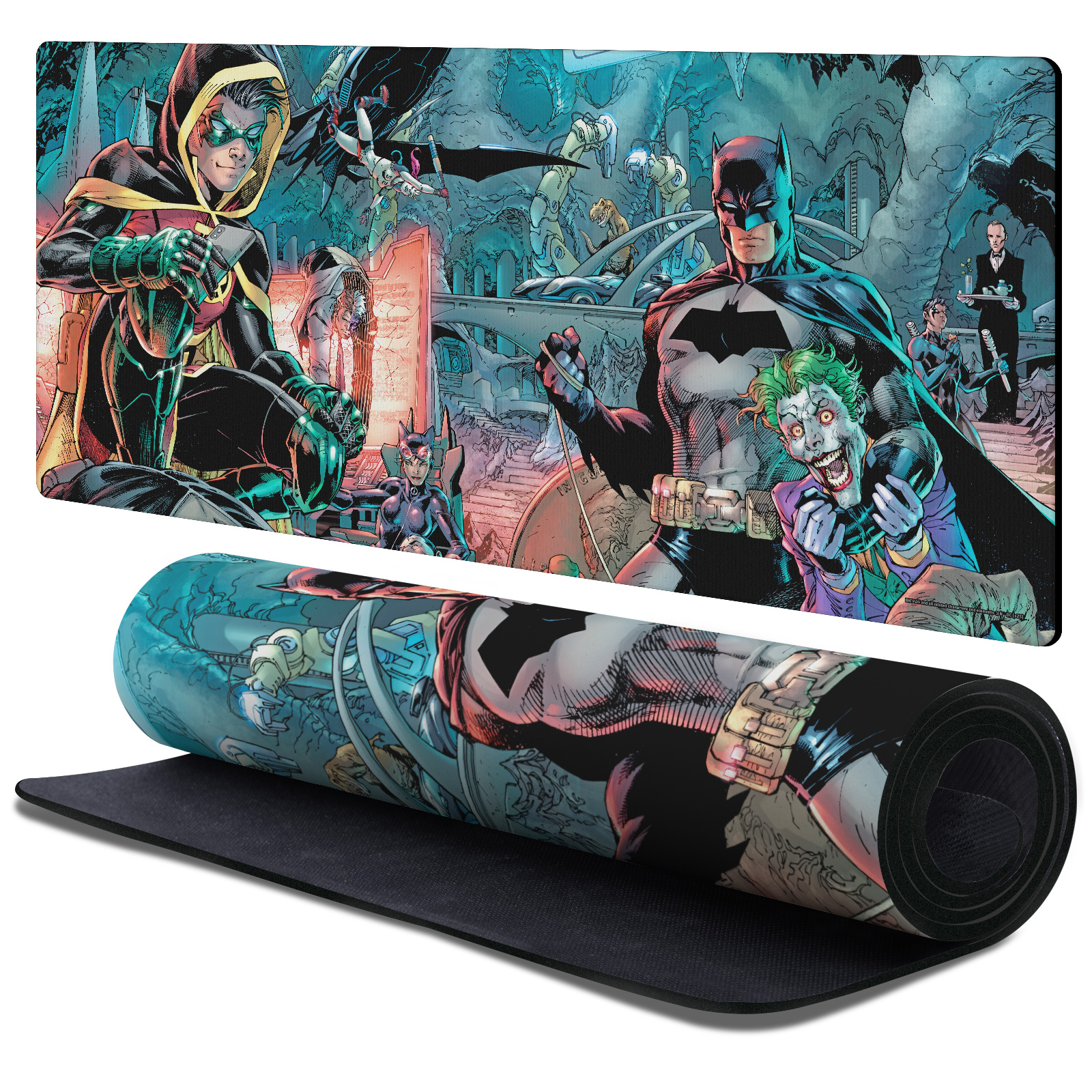 Batman And Robin Desk Mat for Large · 90 × 40 cm