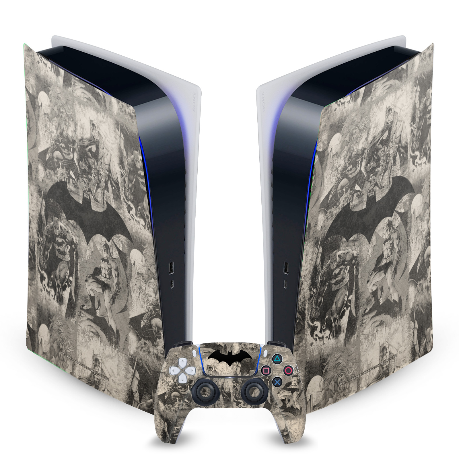 Collage Distressed Gaming Skin for PS5 Digital Console + Controller