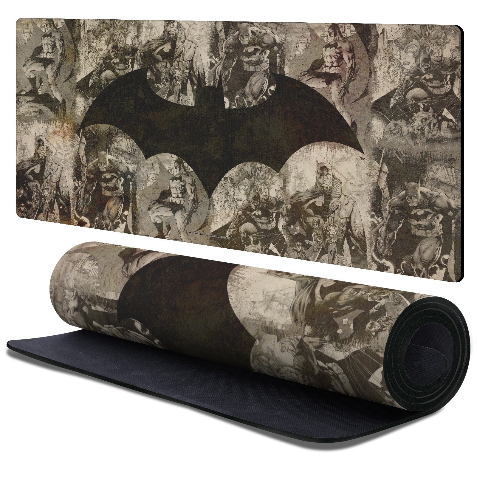 Collage Distressed Desk Mat for Large · 90 × 40 cm
