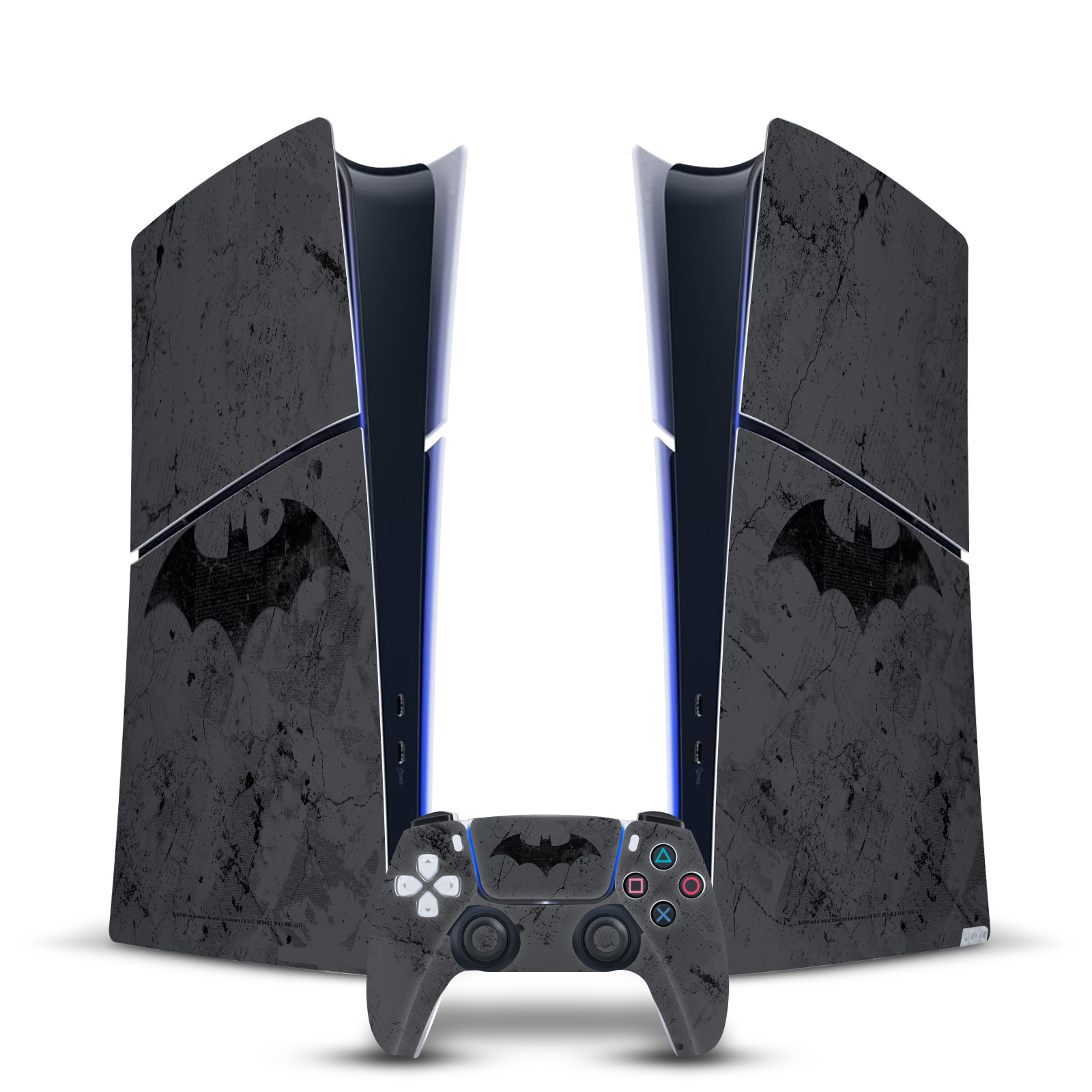 BATMAN DC COMICS LOGOS AND COMIC BOOK VINYL SKIN FOR PS5 SLIM DIGITAL BUNDLE