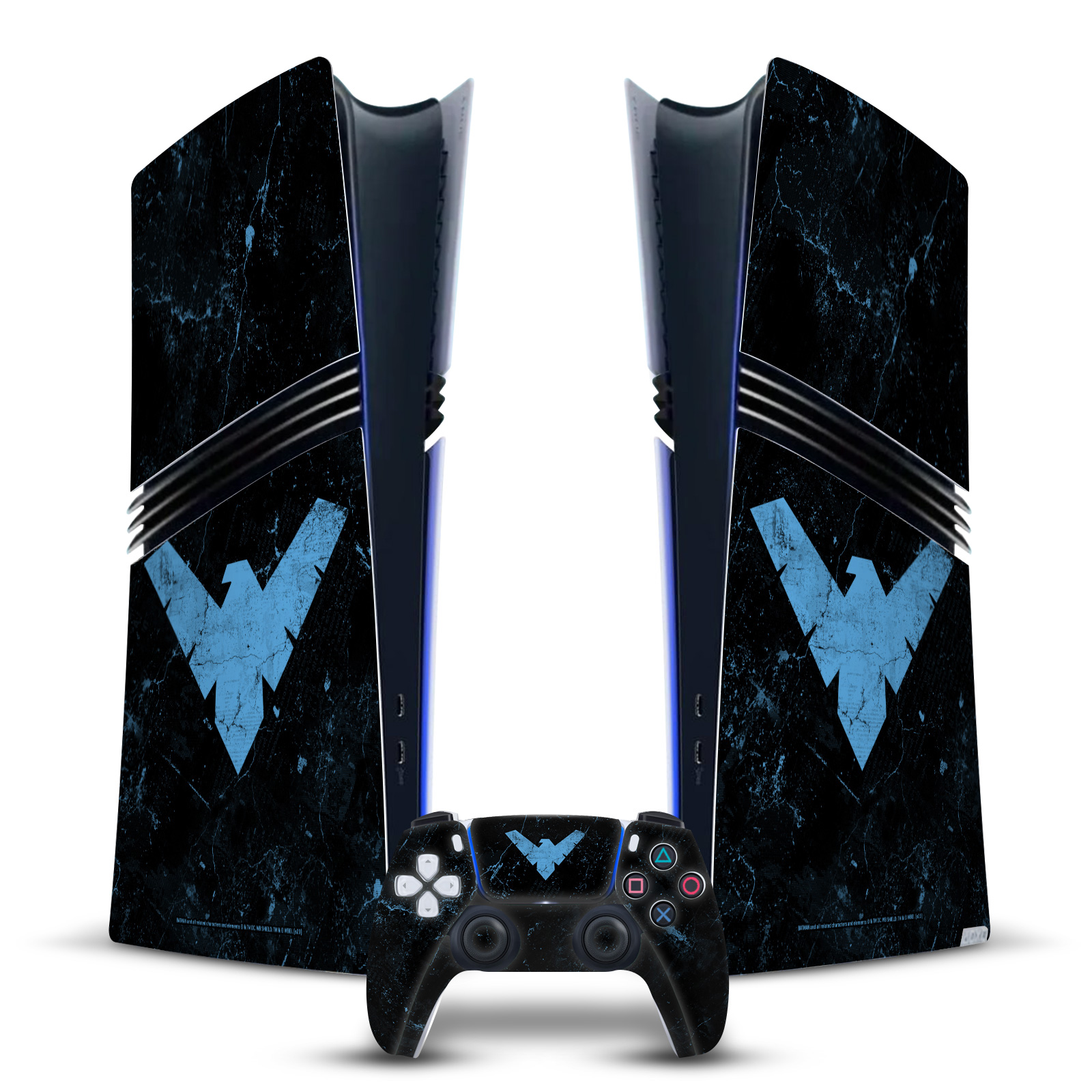 Nightwing Gaming Skin for PS5 Pro Digital Console + Controller