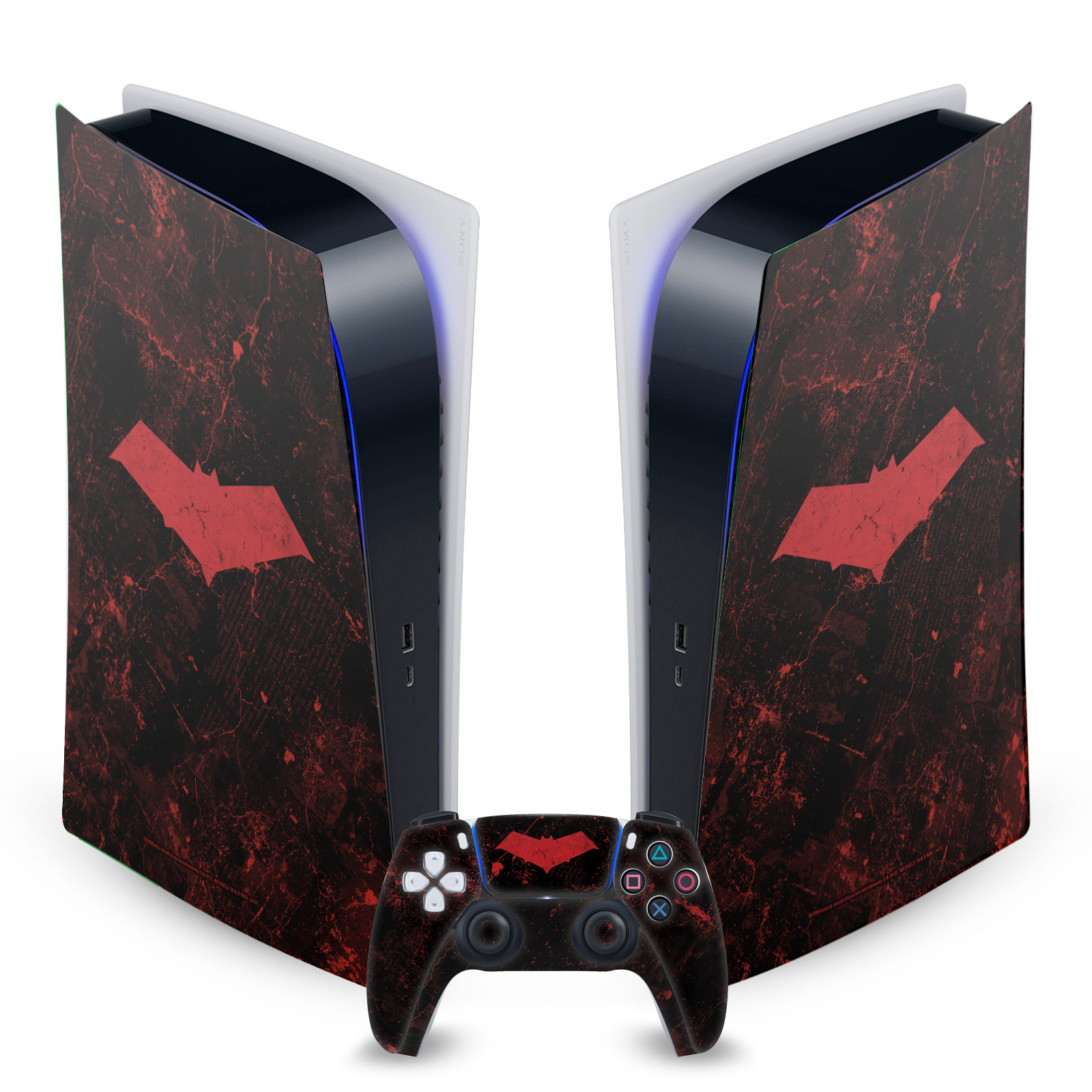 Red Hood Gaming Skin for PS5 Digital Console + Controller