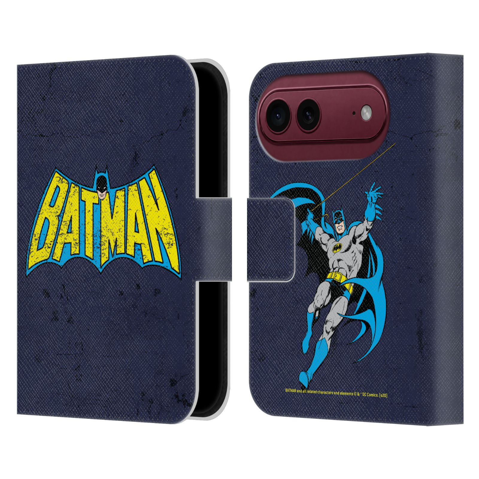 Classic Distressed Leather Wallet Case for iPhone Duo