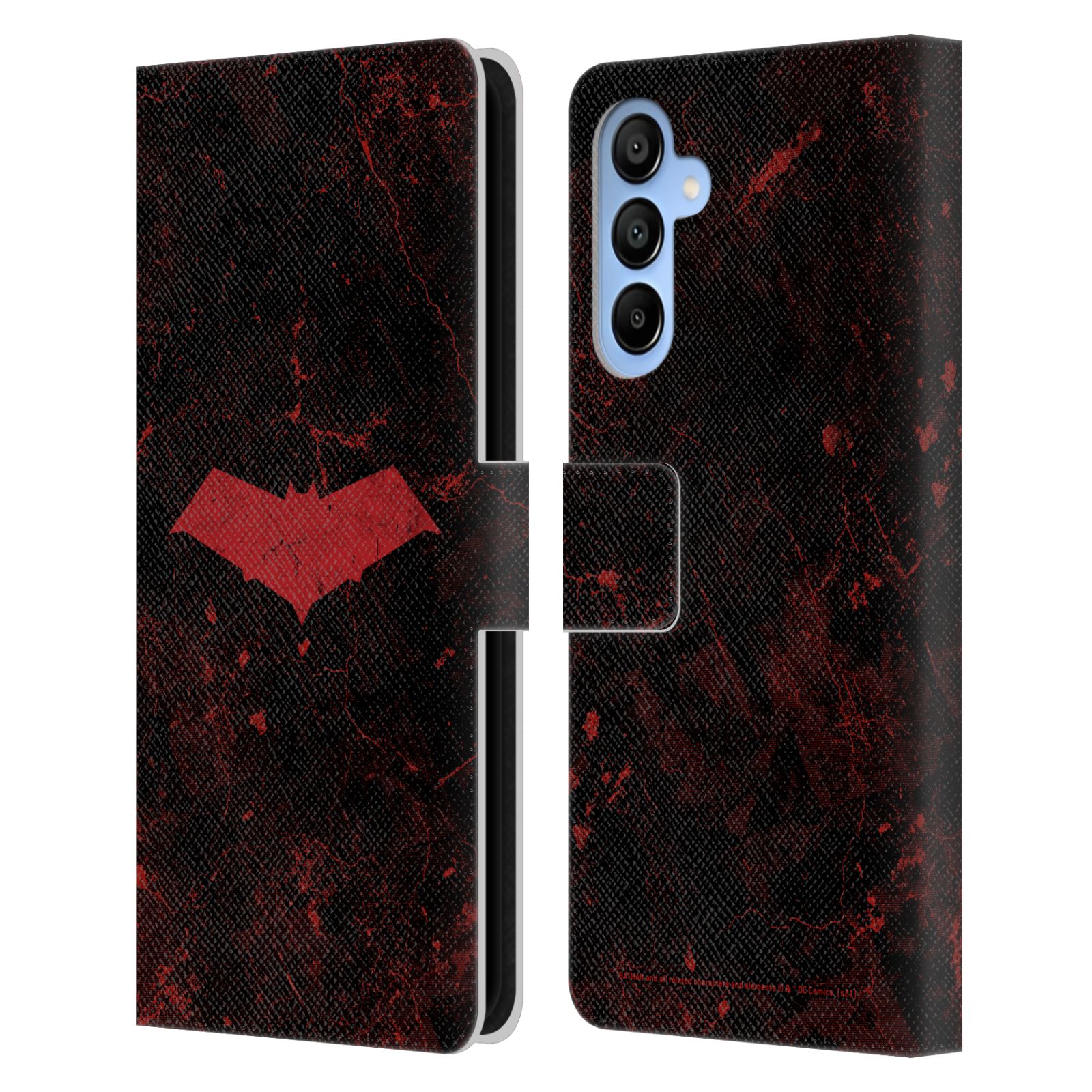 Logo Grunge Leather Wallet Case for Galaxy A16 5G