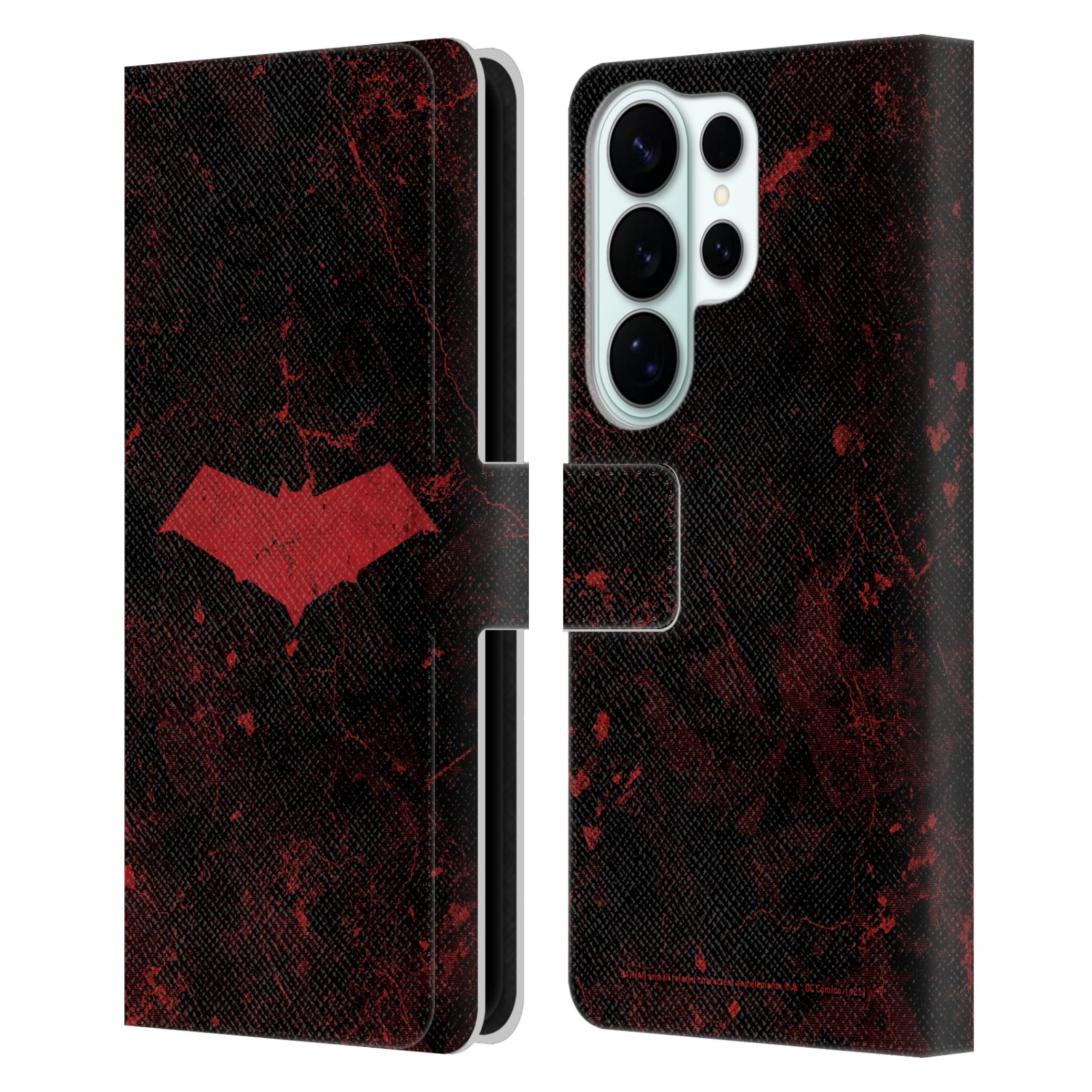 Logo Grunge Leather Wallet Case for Galaxy S26 Ultra