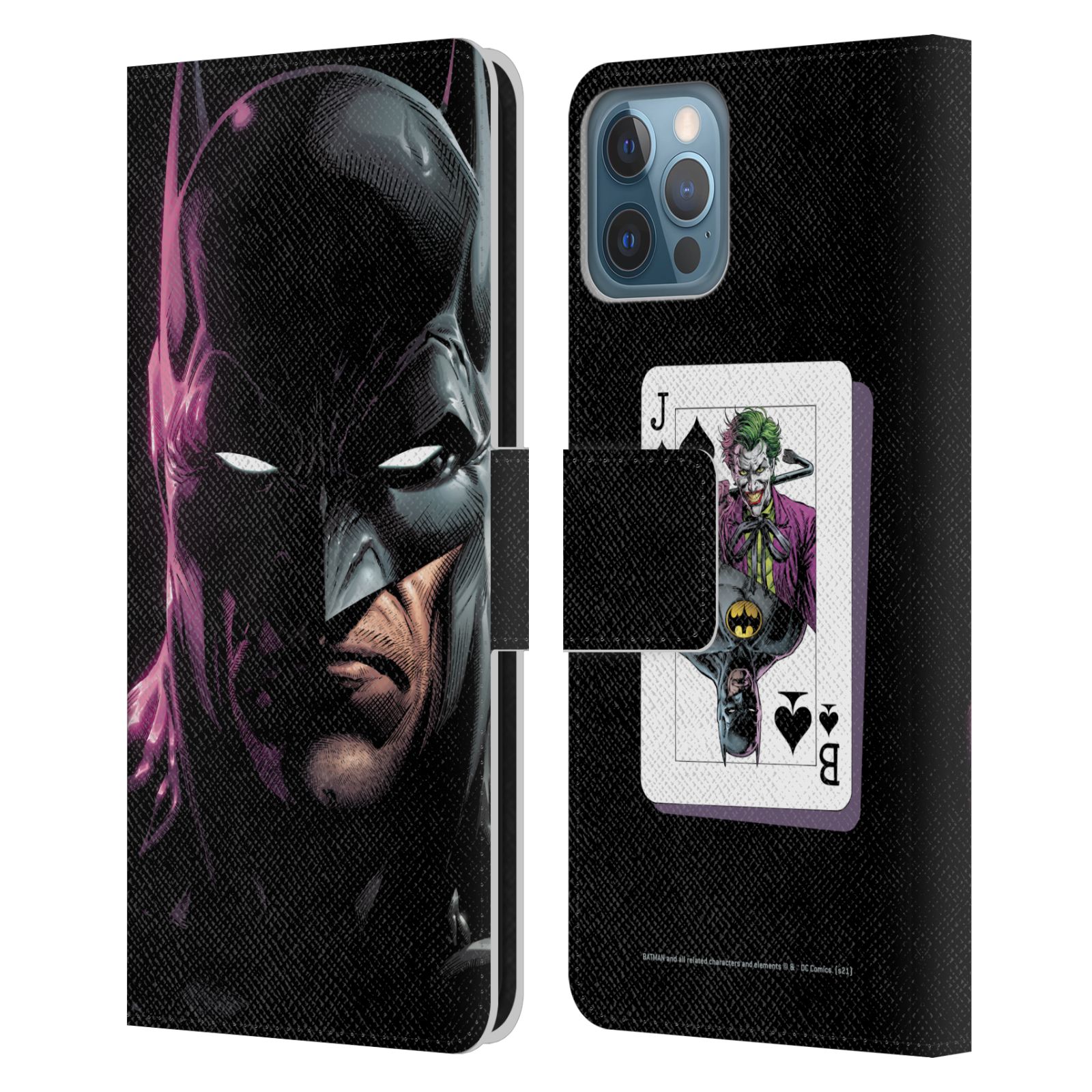 Batman Leather Wallet Case for iPhone 12 / 12 Pro
