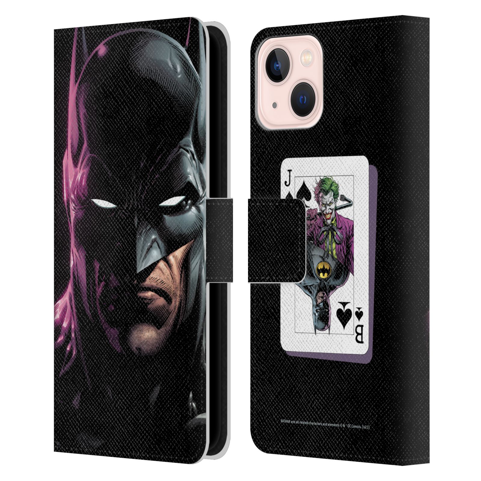 Batman Leather Wallet Case for iPhone 13