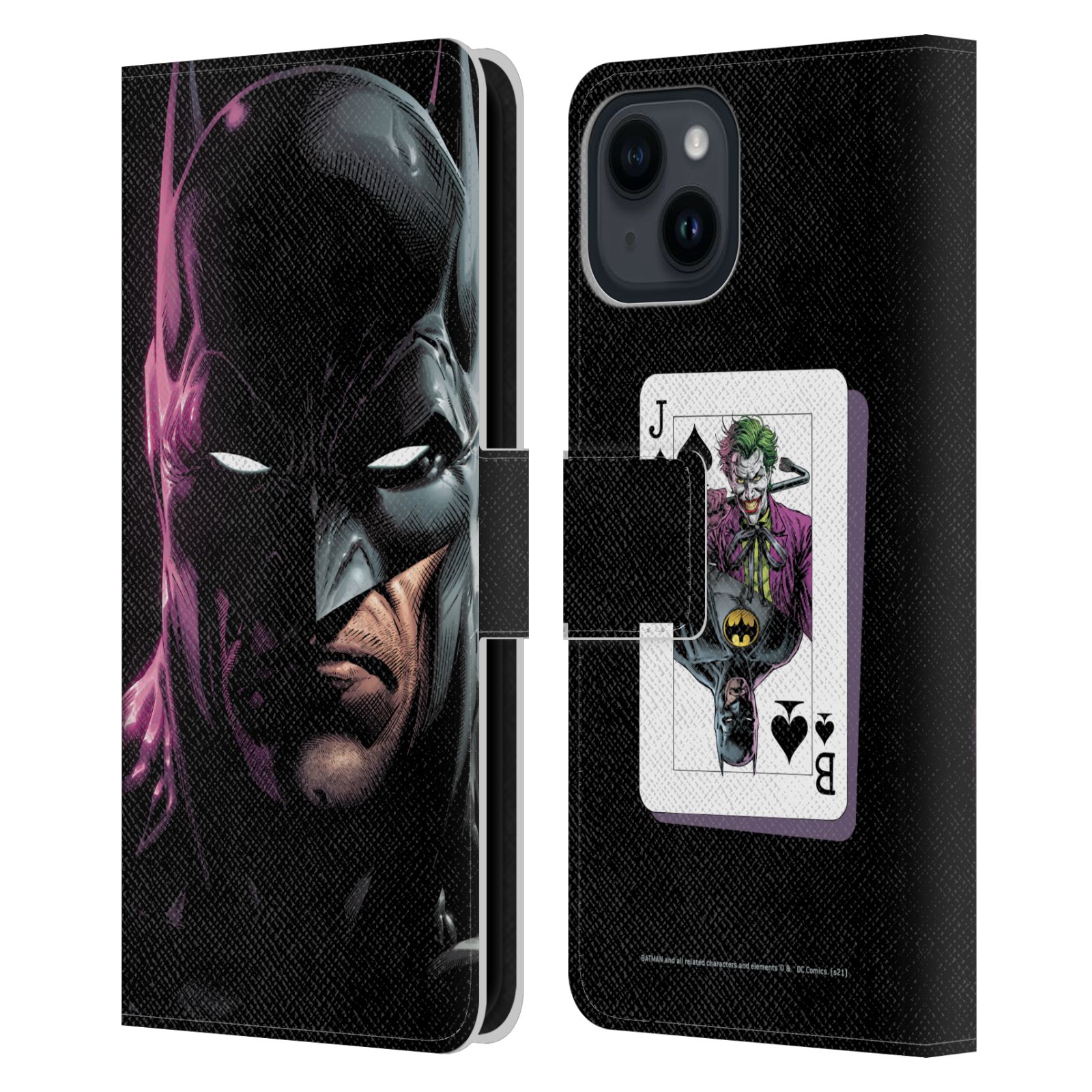 Batman Leather Wallet Case for iPhone 15
