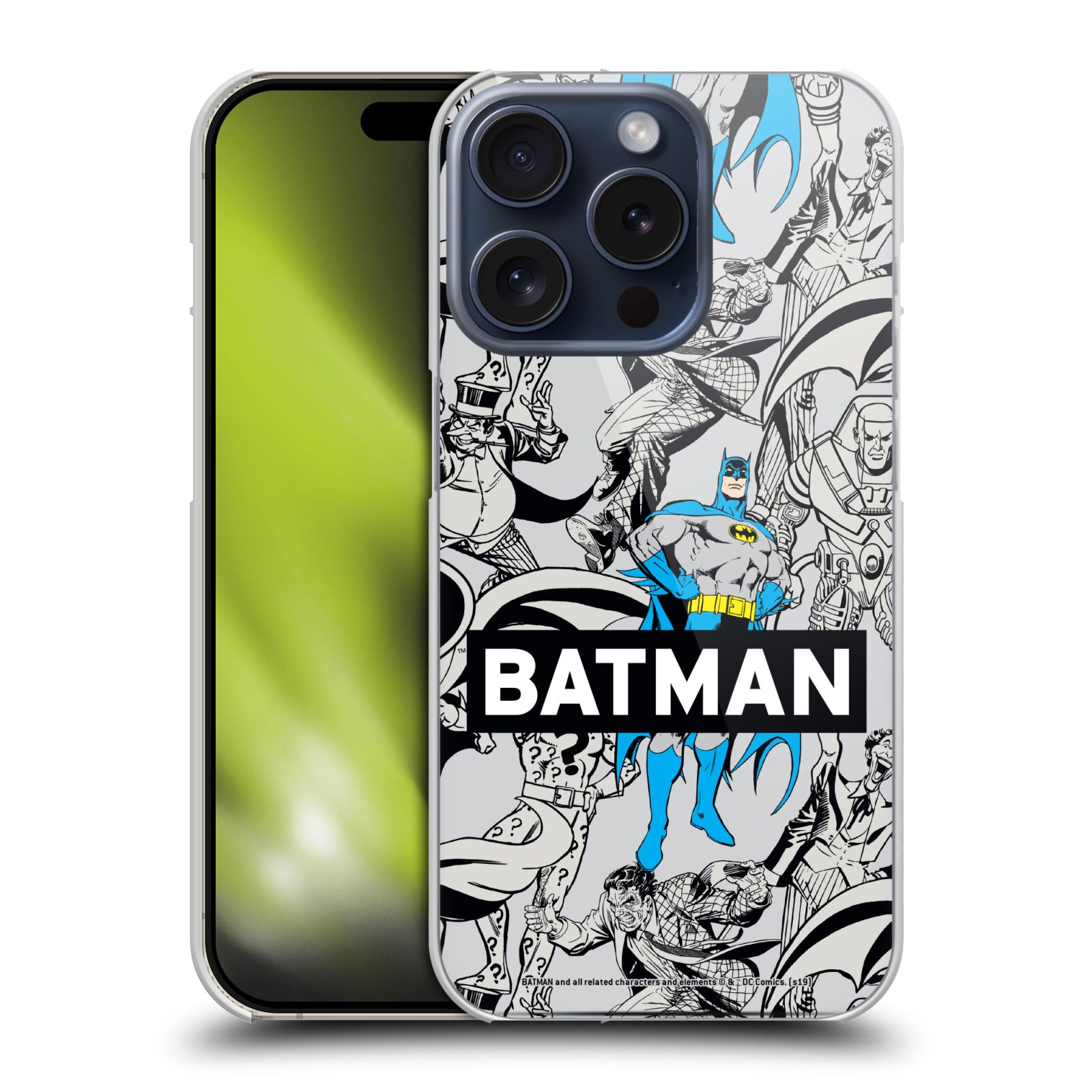 OFFICIAL BATMAN DC COMICS VINTAGE FASHION HARD BACK CASE FOR APPLE iPHONE PHONES - Picture 12 of 15