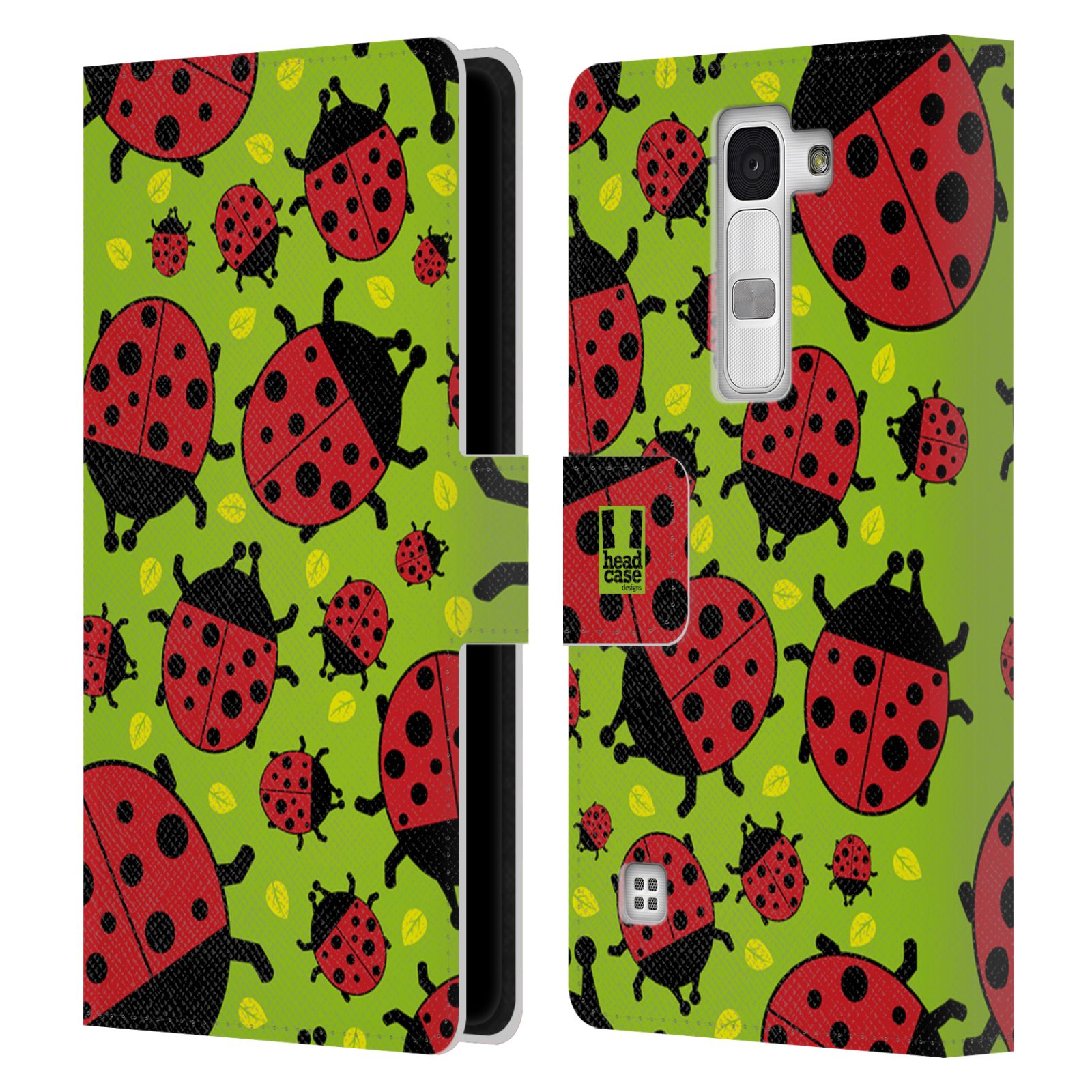 HEAD CASE DESIGNS BUGGED LIFE LEATHER BOOK CASE & WALLPAPER FOR LG PHONES 2 - Picture 12 of 13