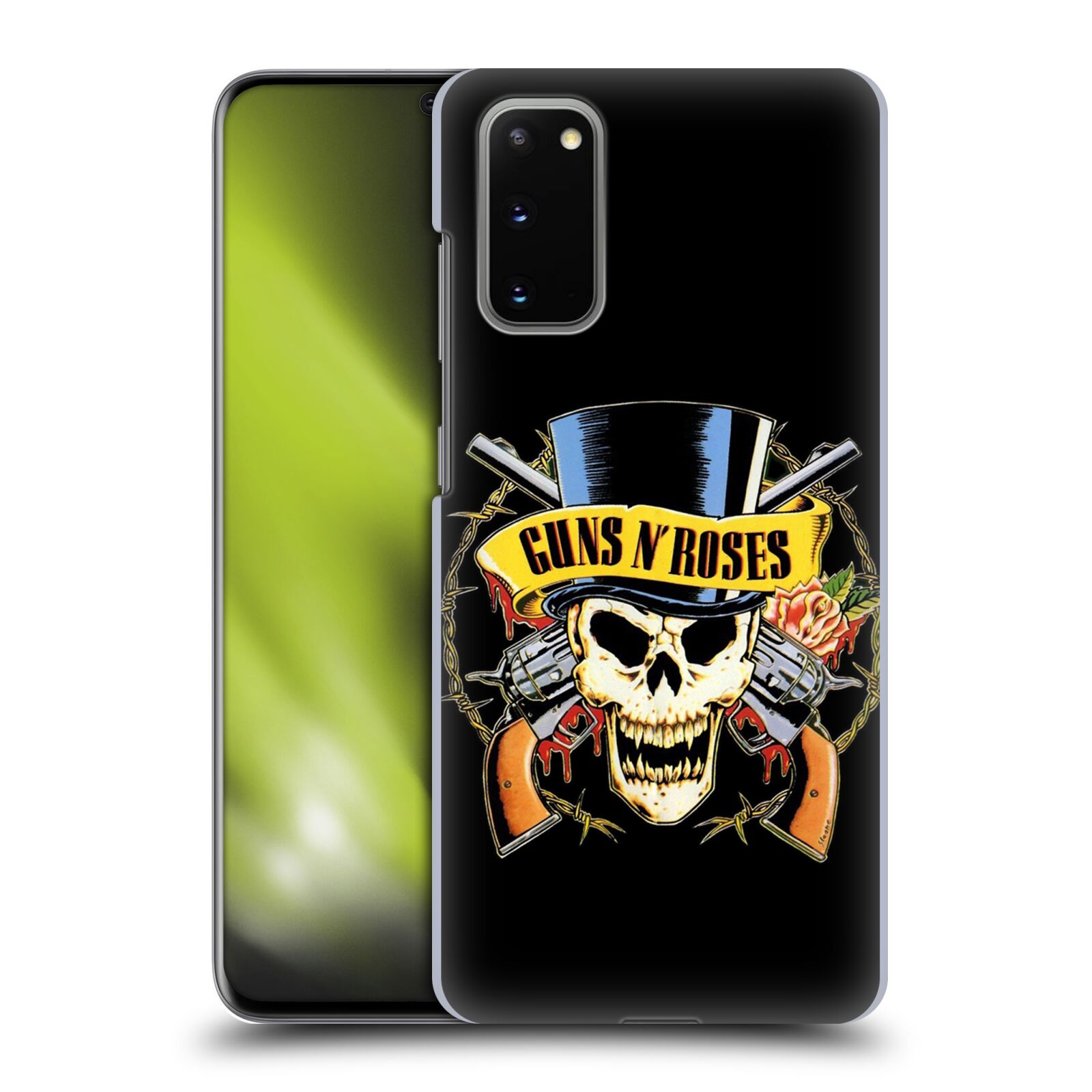 Plastové pouzdro na mobil Samsung Galaxy S20 - Head Case - Guns N' Roses - Lebka (Plastový kryt, pouzdro, obal na mobilní telefon Samsung Galaxy S20 s motivem Guns N' Roses - Lebka)