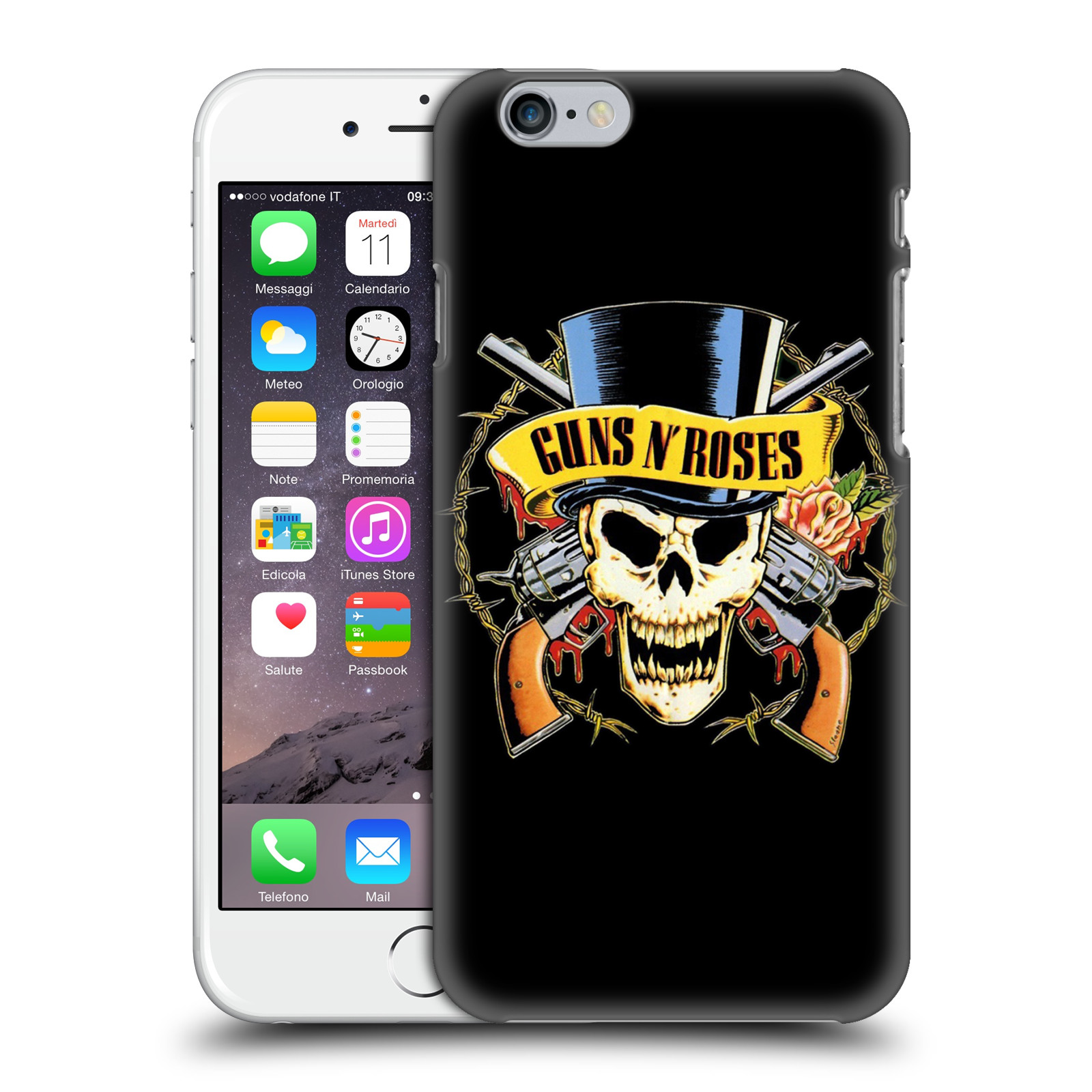 Plastové pouzdro na mobil Apple iPhone 6 HEAD CASE Guns N' Roses - Lebka (Plastový kryt či obal na mobilní telefon licencovaným motivem Guns N' Roses pro Apple iPhone 6)