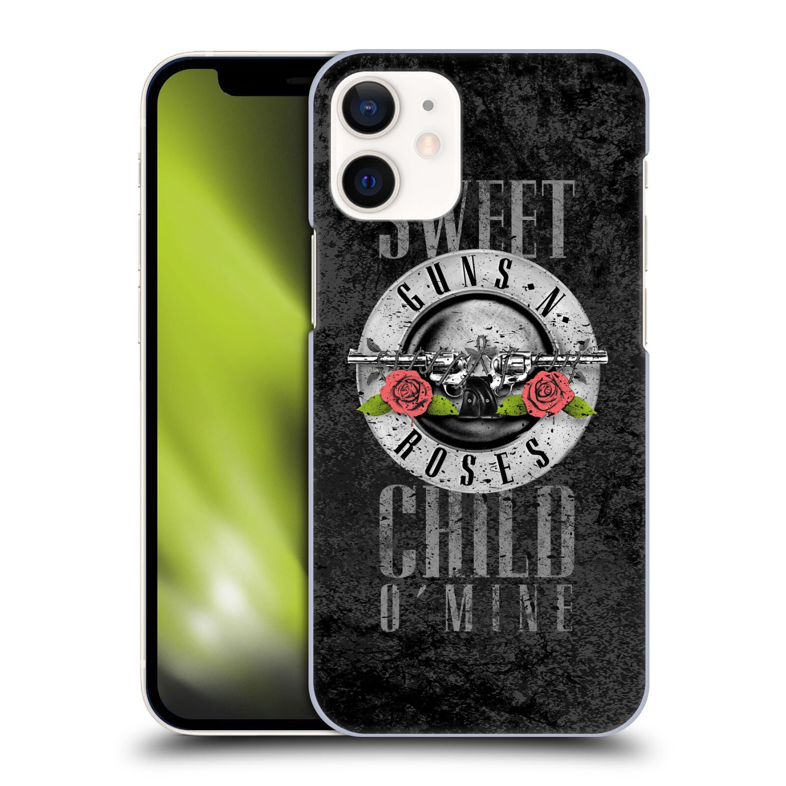 Plastové pouzdro na mobil Apple iPhone 12 Mini - Head Case - Guns N' Roses - Sweet Child (Plastový kryt, pouzdro, obal na mobilní telefon Apple iPhone 12 Mini (5,4") s motivem Guns N' Roses - Sweet Child)